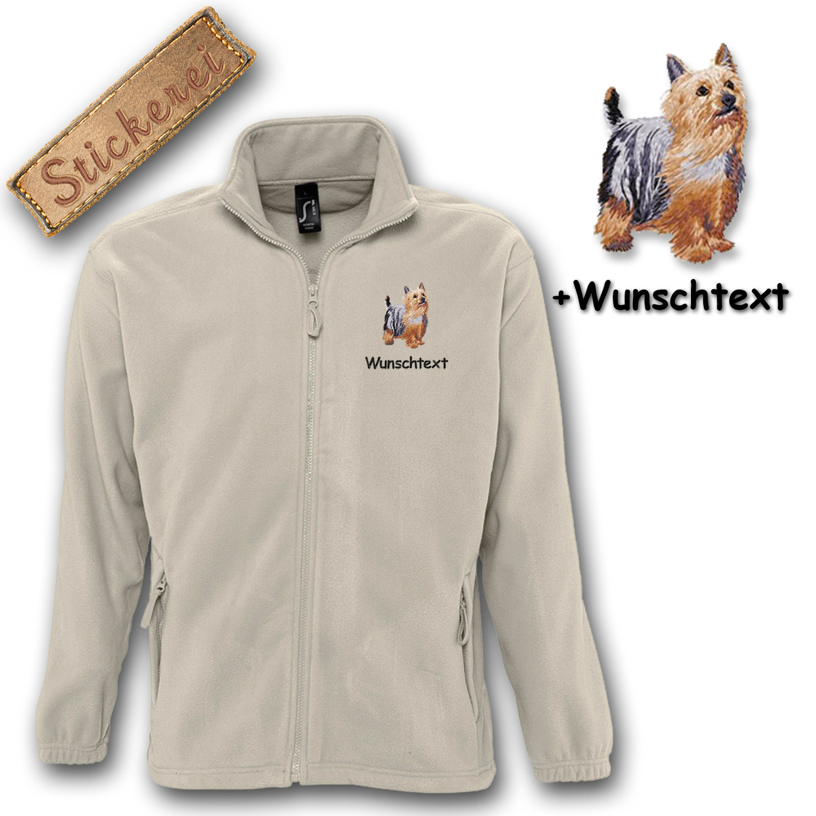 Fleecejacke Australian Silky Terrier – Bild 6
