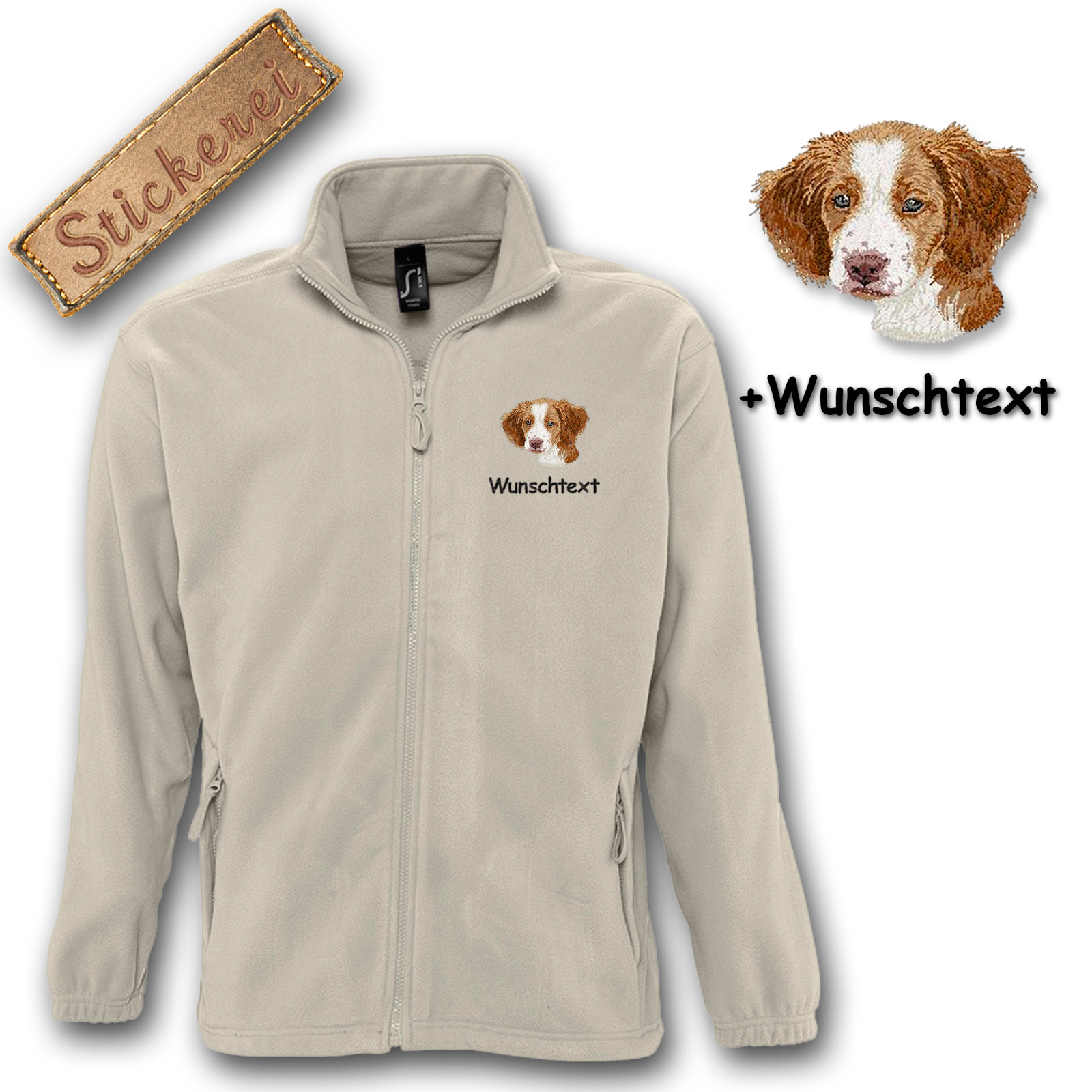 Fleecejacke Brittany Spaniel – Bild 6