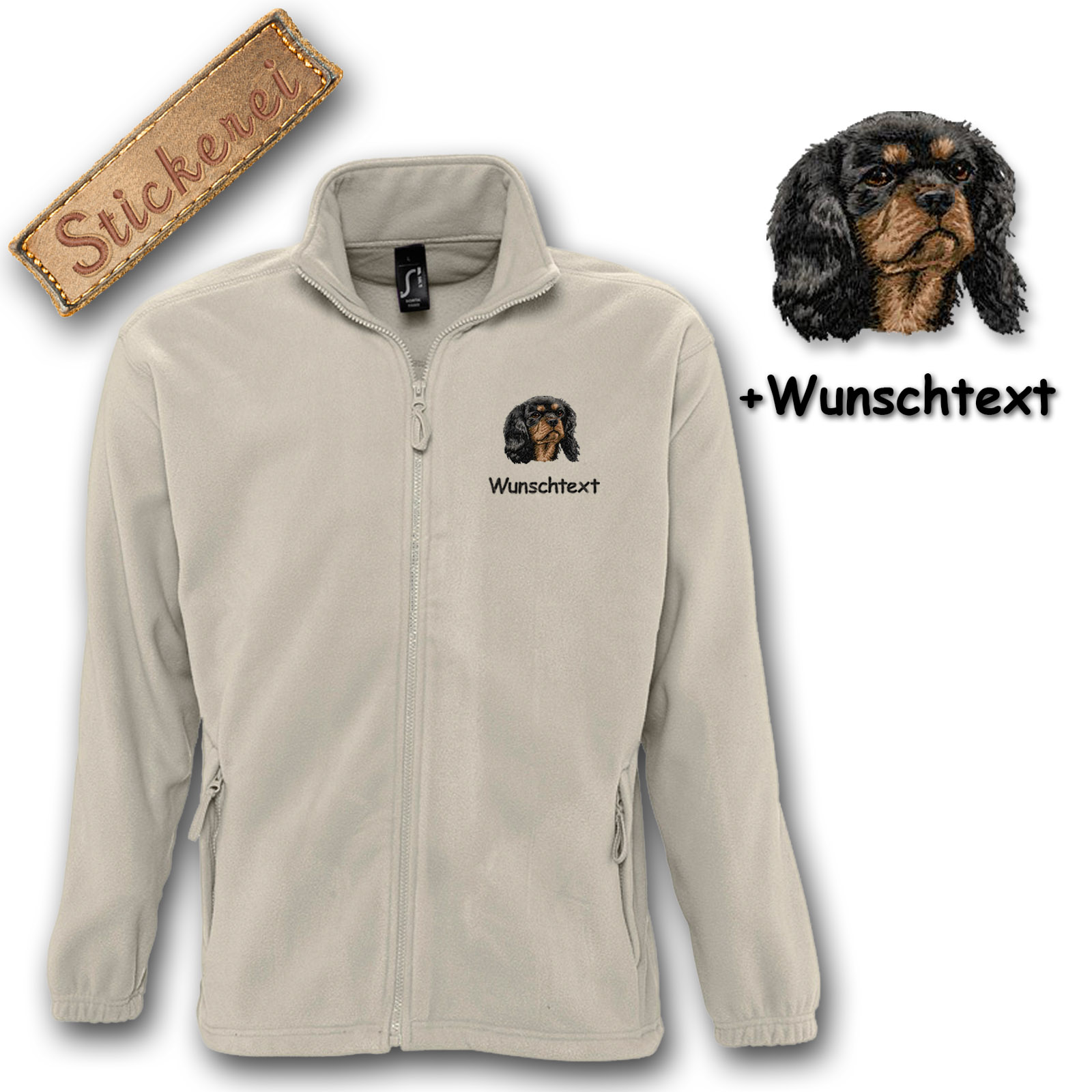 Fleecejacke Cavalier King Charles Spaniel – Bild 15