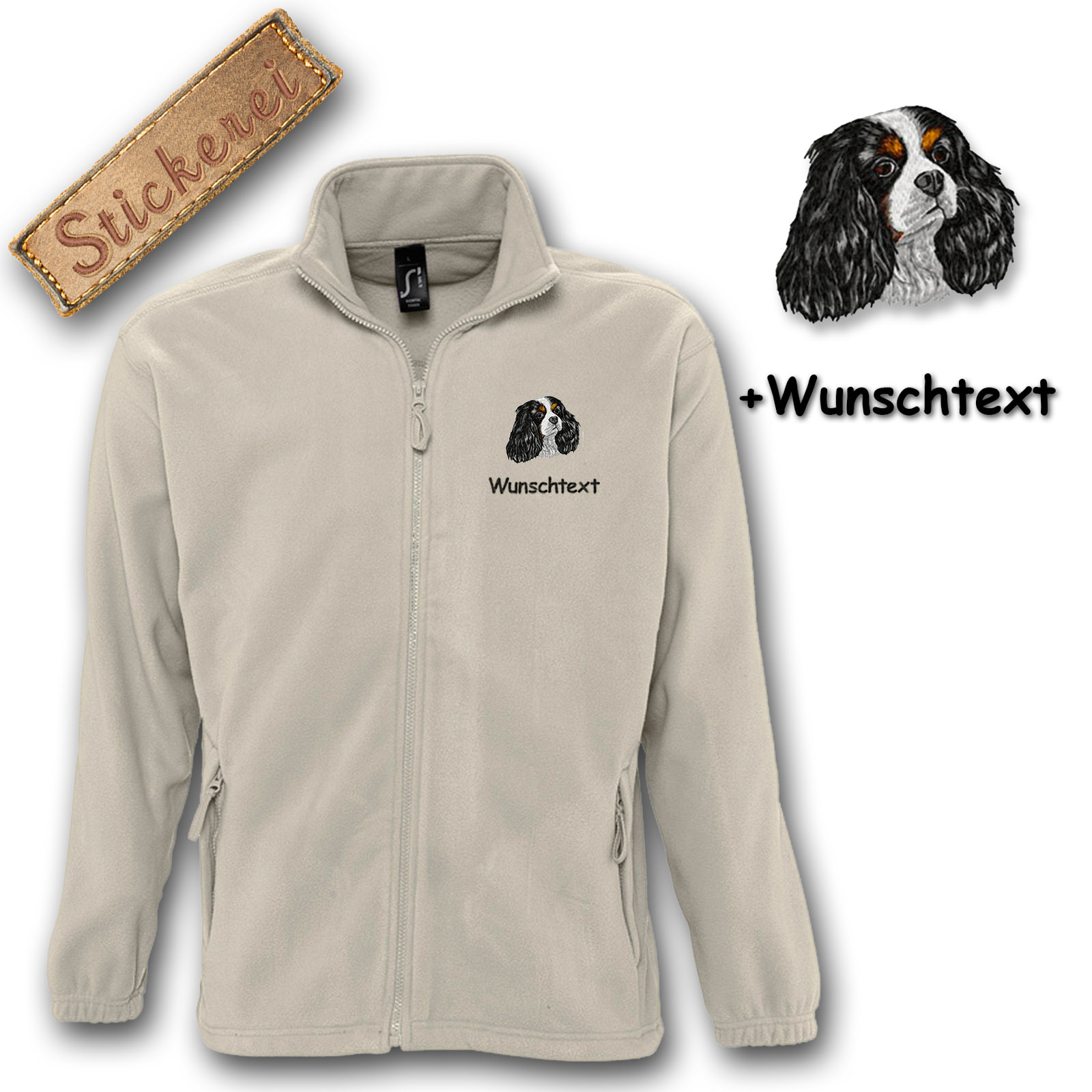 Fleecejacke Cavalier King Charles Spaniel – Bild 6