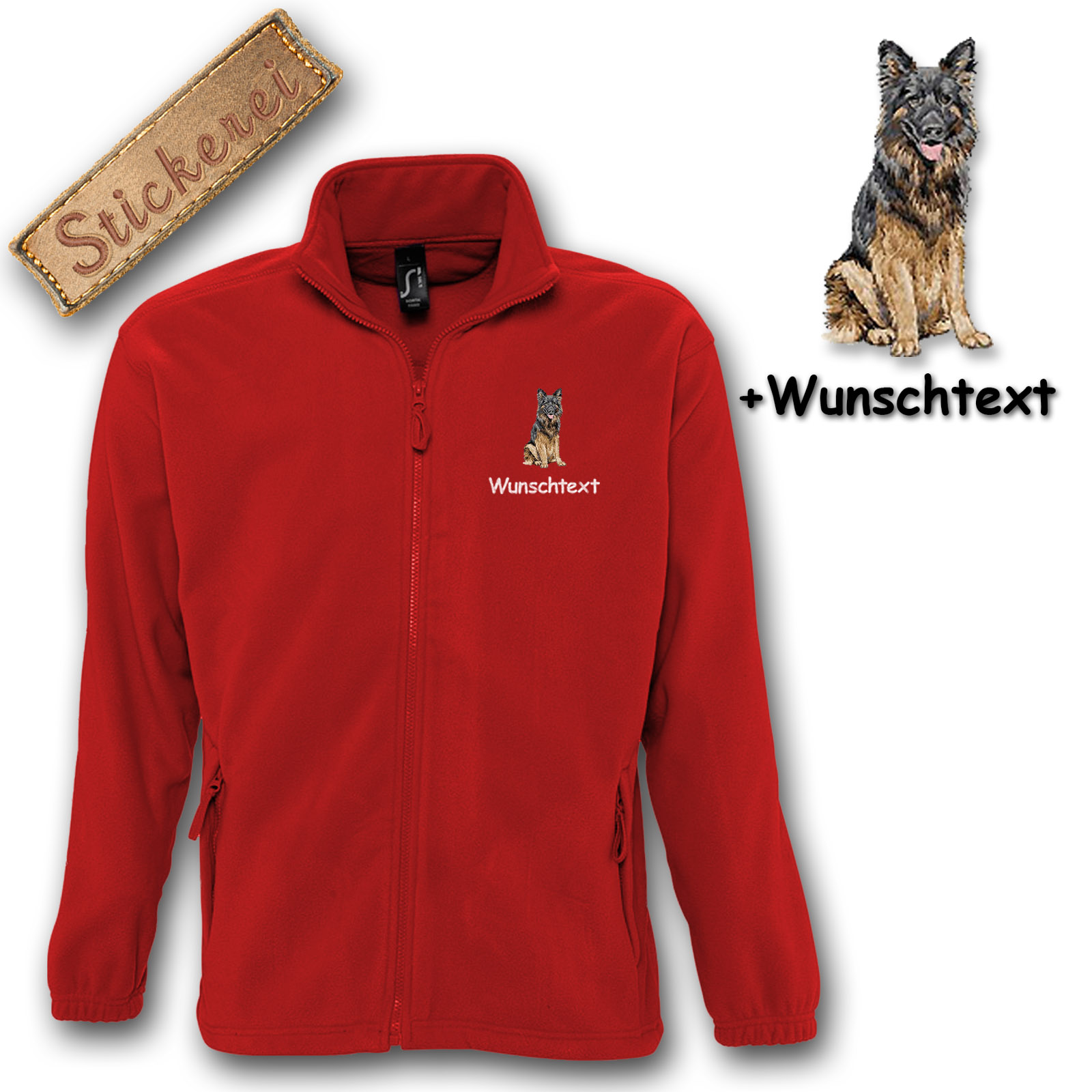 Fleecejacke Schäferhund – Bild 15