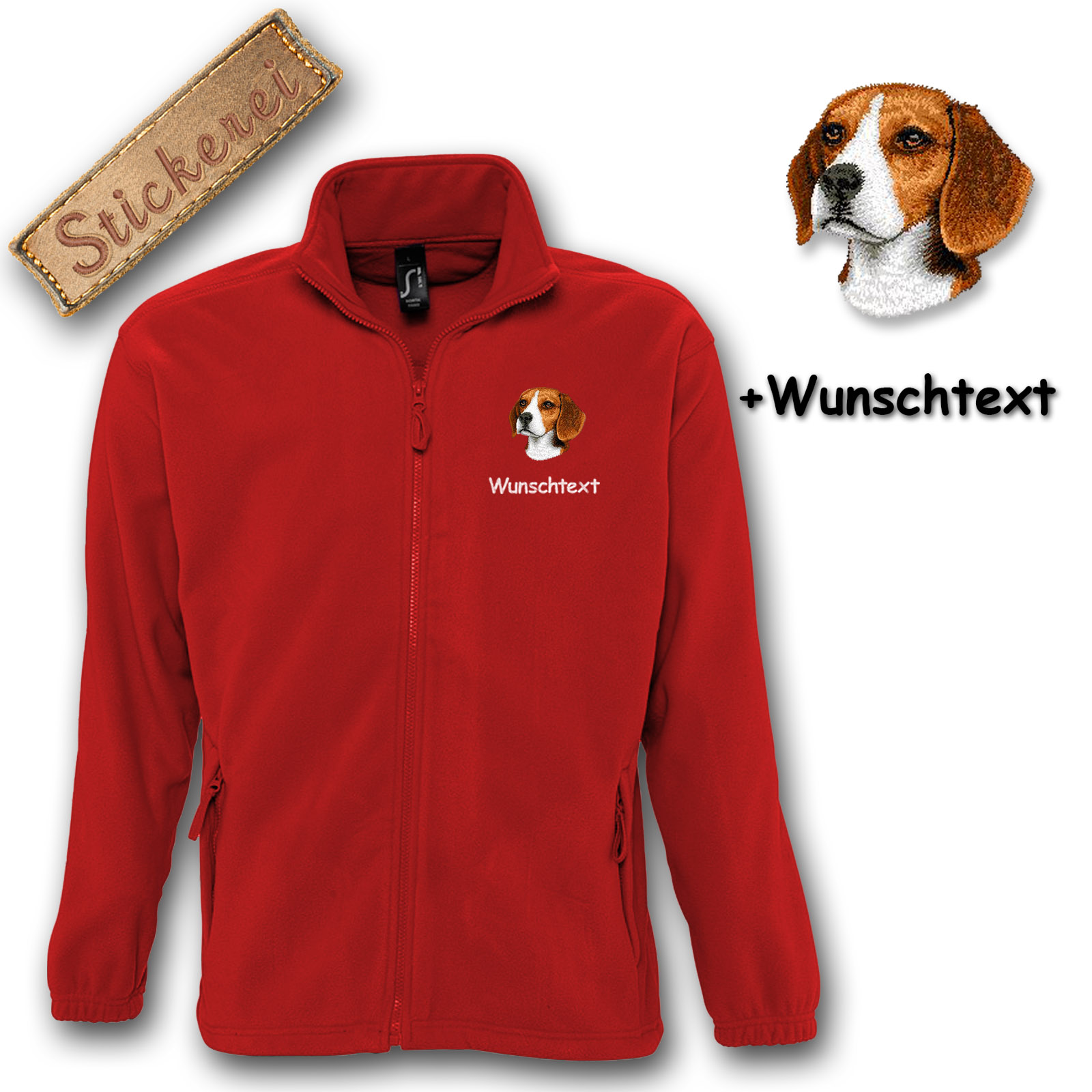 Kinder-Fleecejacke Beagle – Bild 3