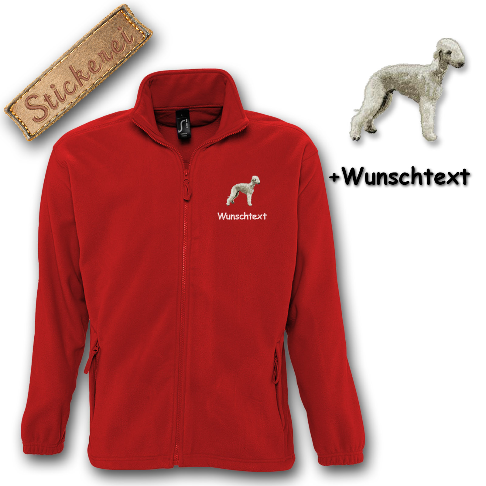 Kinder-Fleecejacke Bedlington – Bild 3