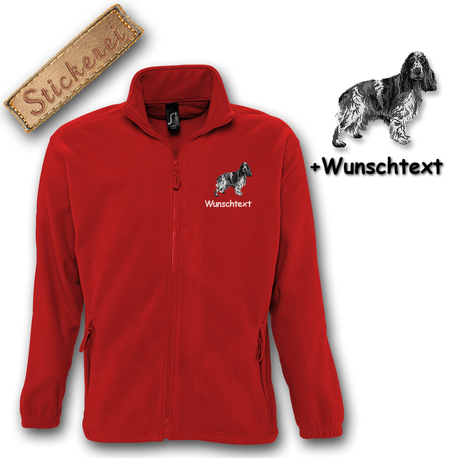 Kinder-Fleecejacke English Cocker Spaniel – Bild 3