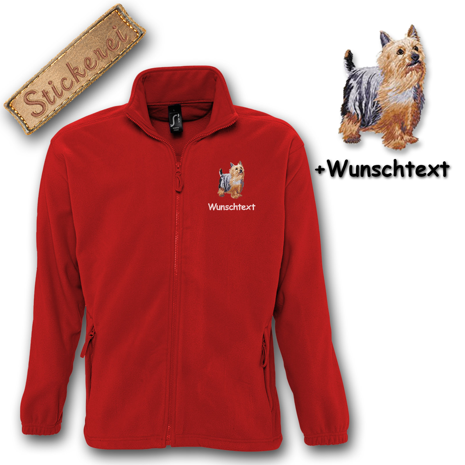 Fleecejacke Australian Silky Terrier – Bild 5