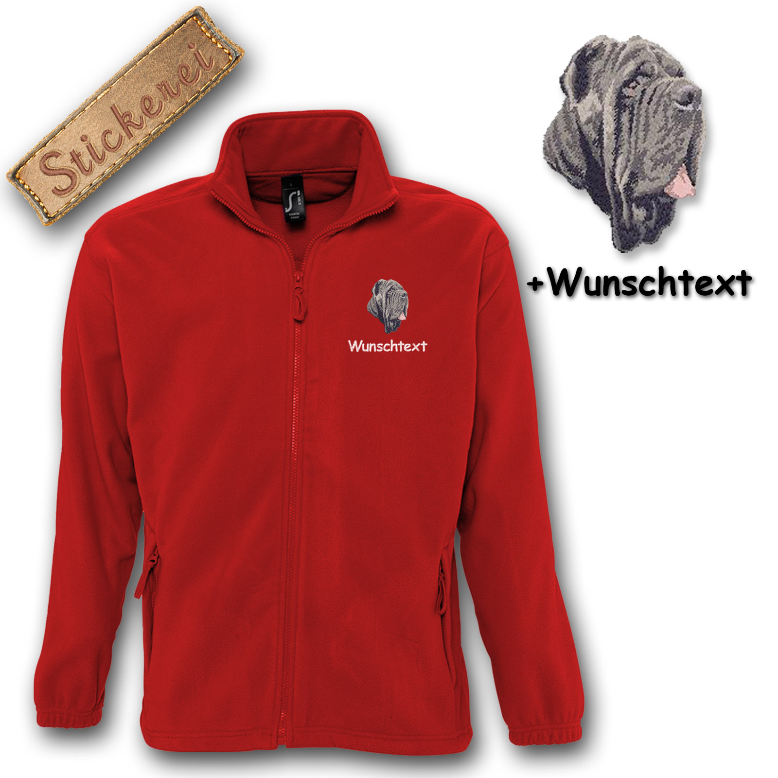 Kinder-Fleecejacke Mastino Napoletano – Bild 3
