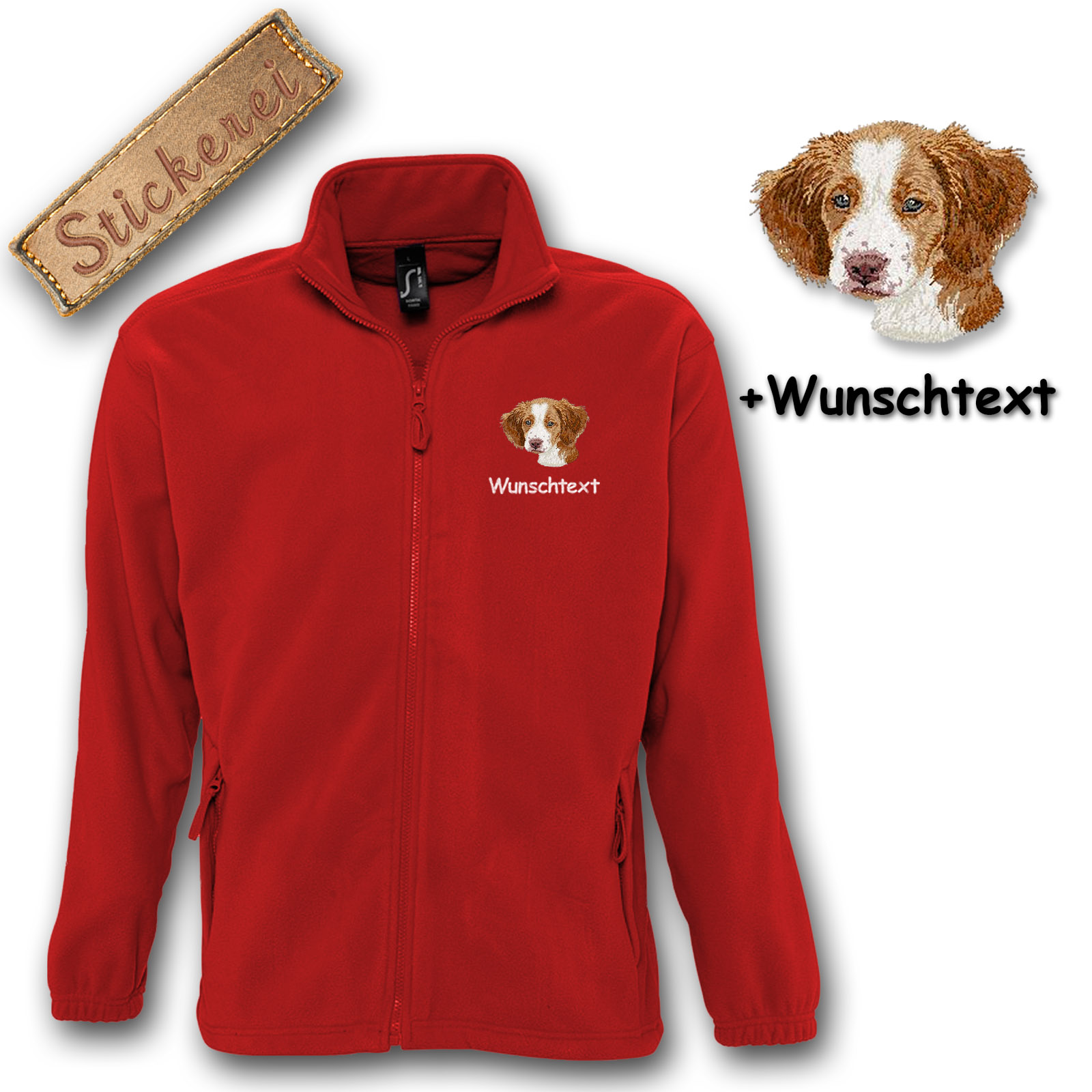 Fleecejacke Brittany Spaniel – Bild 5