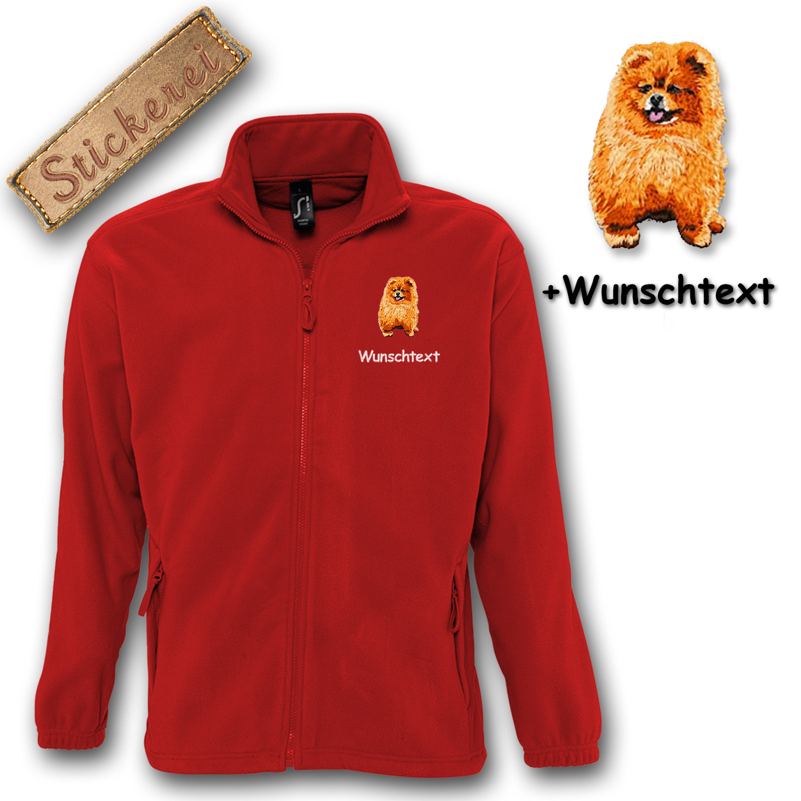 Kinder-Fleecejacke Zwergspitz – Bild 5