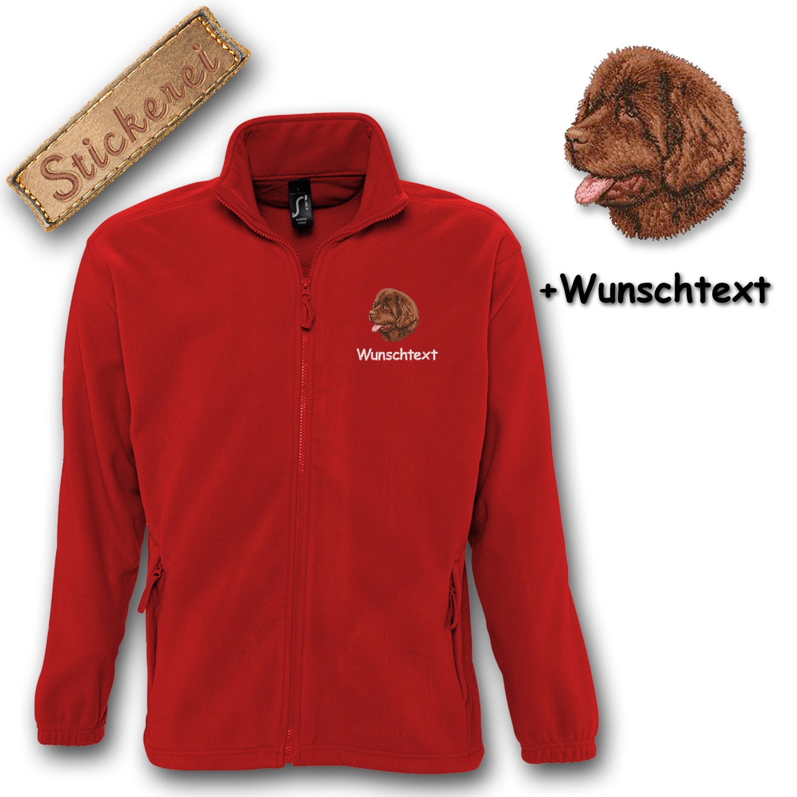 Fleecejacke Neufundländer – Bild 5
