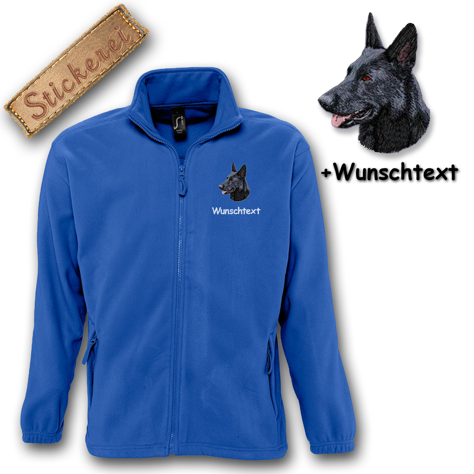 Fleecejacke Schäferhund – Bild 3