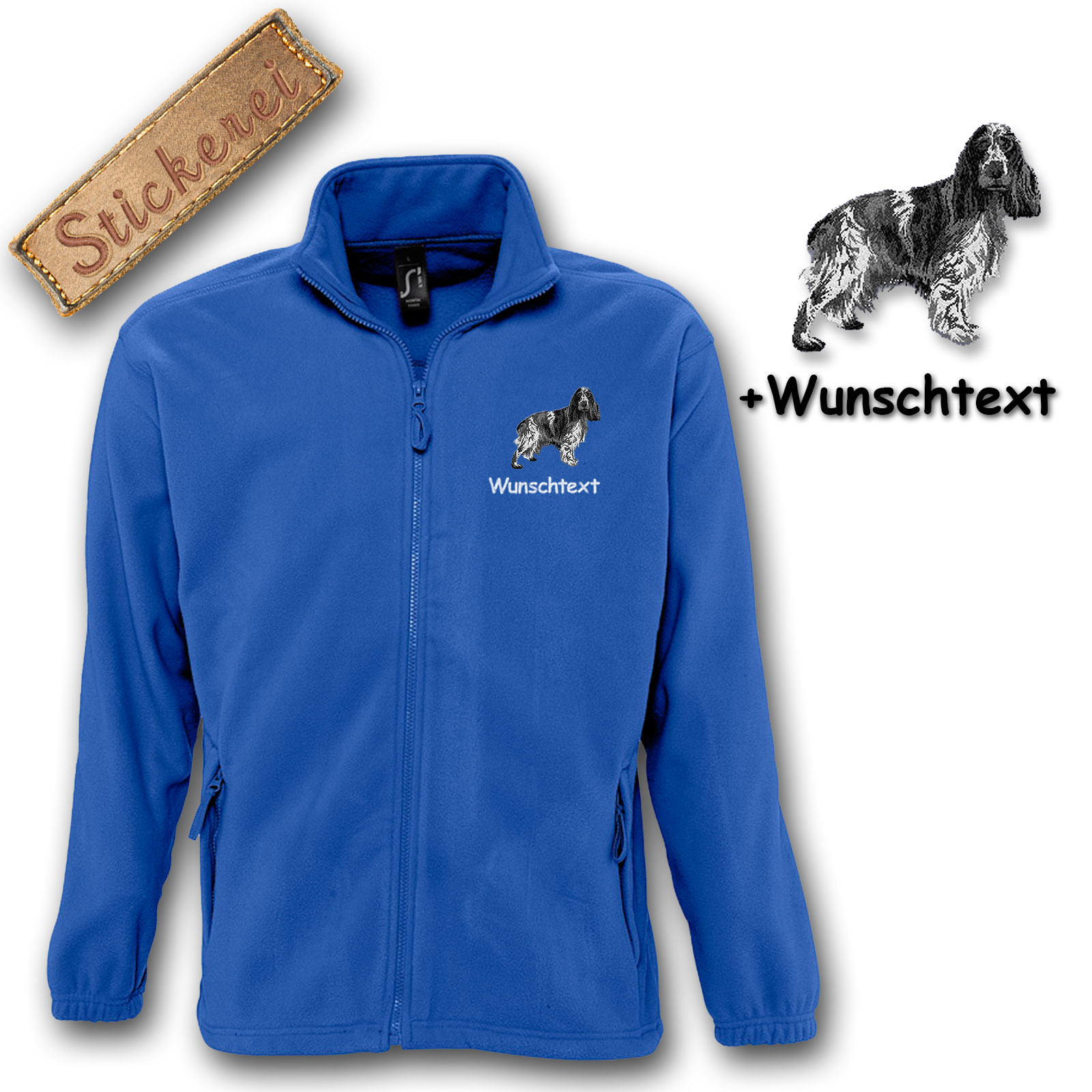 Kinder-Fleecejacke English Cocker Spaniel – Bild 2