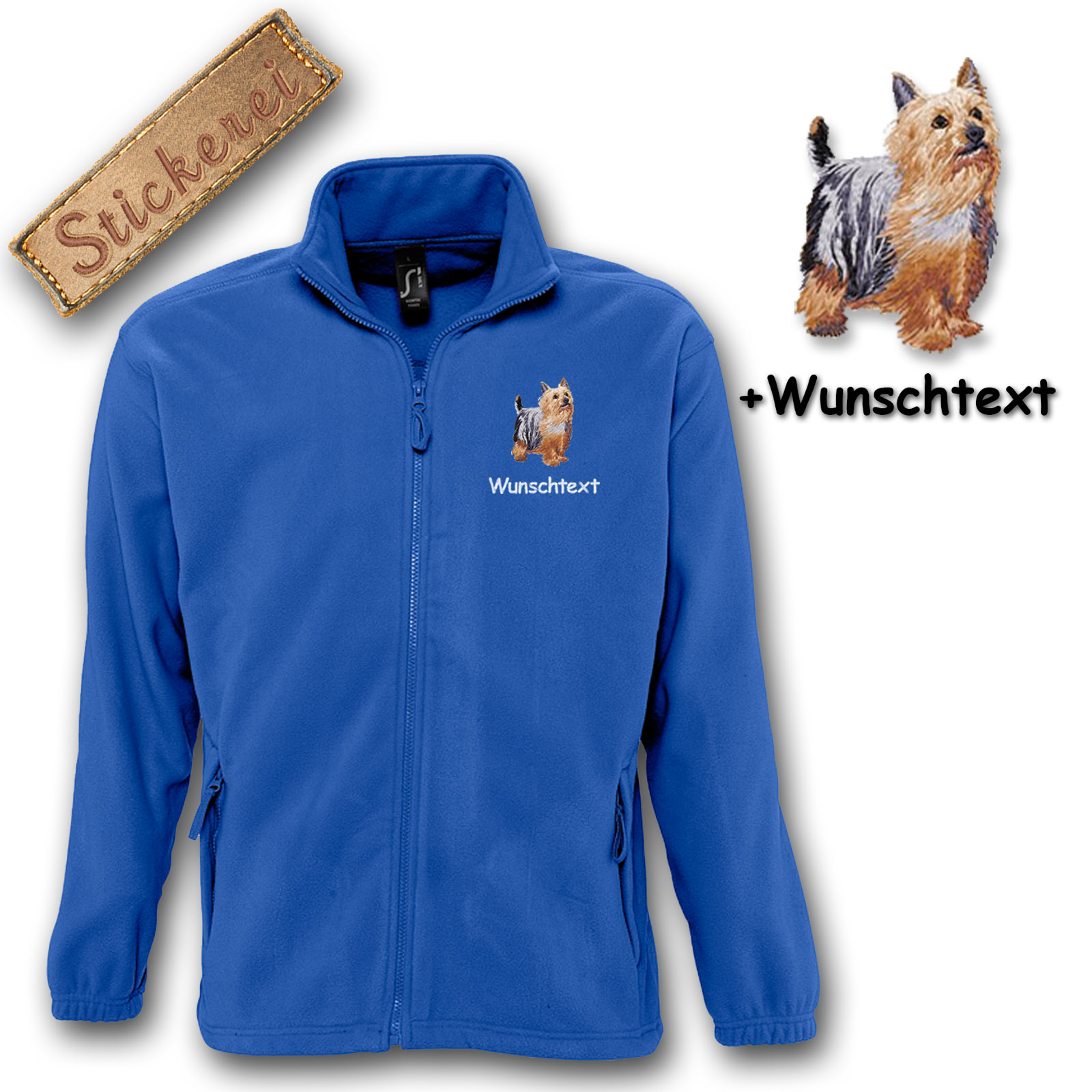 Fleecejacke Australian Silky Terrier – Bild 4