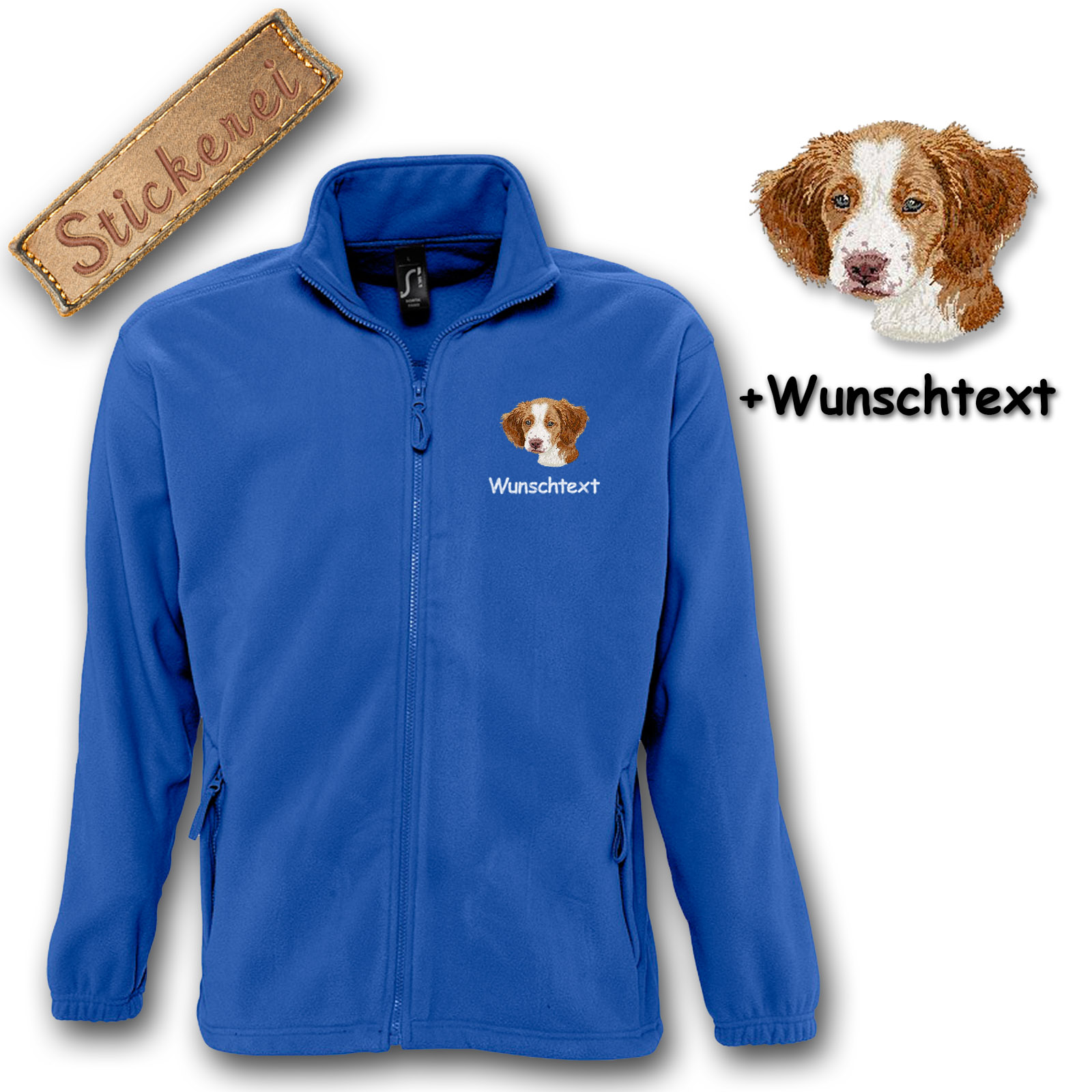 Fleecejacke Brittany Spaniel – Bild 4