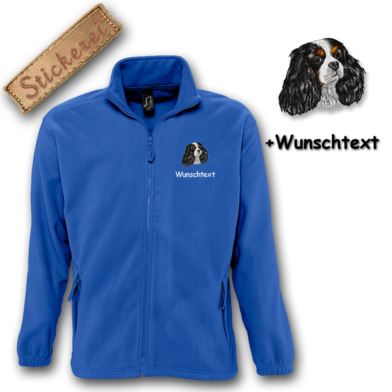 Fleecejacke Cavalier King Charles Spaniel – Bild 4
