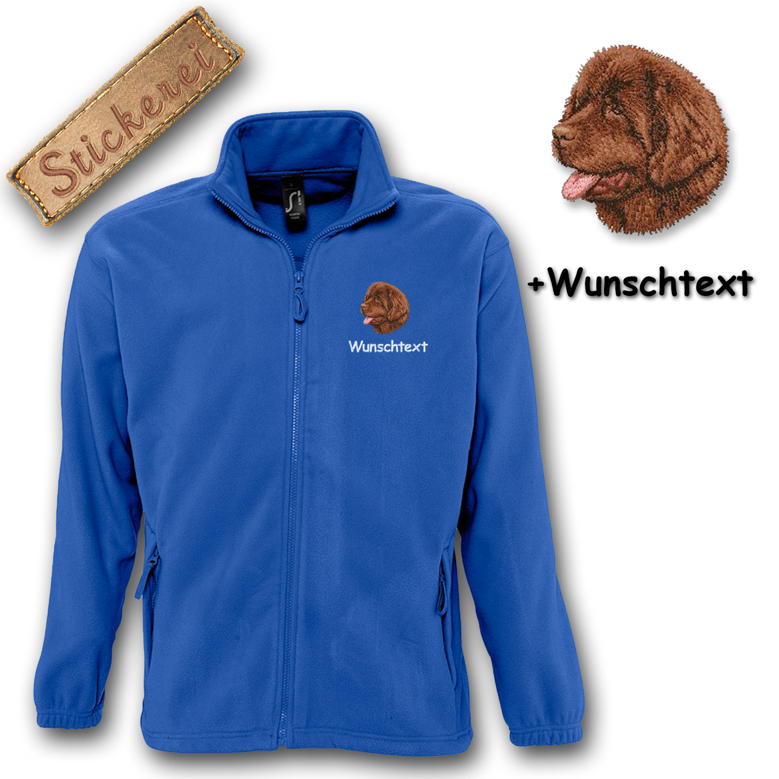 Fleecejacke Neufundländer – Bild 4