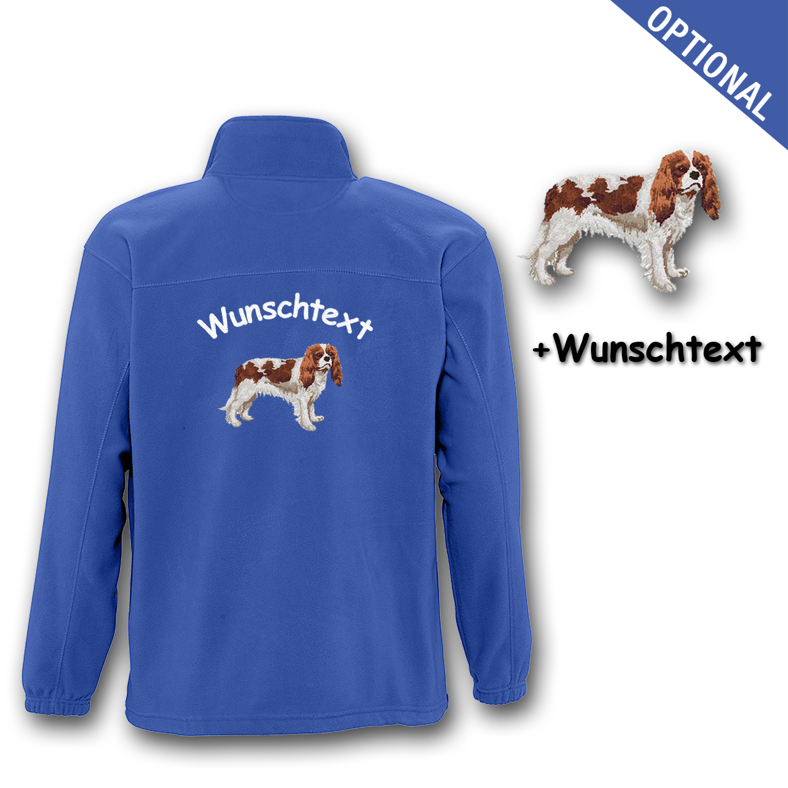 Fleecejacke Cavalier King Charles Spaniel – Bild 19
