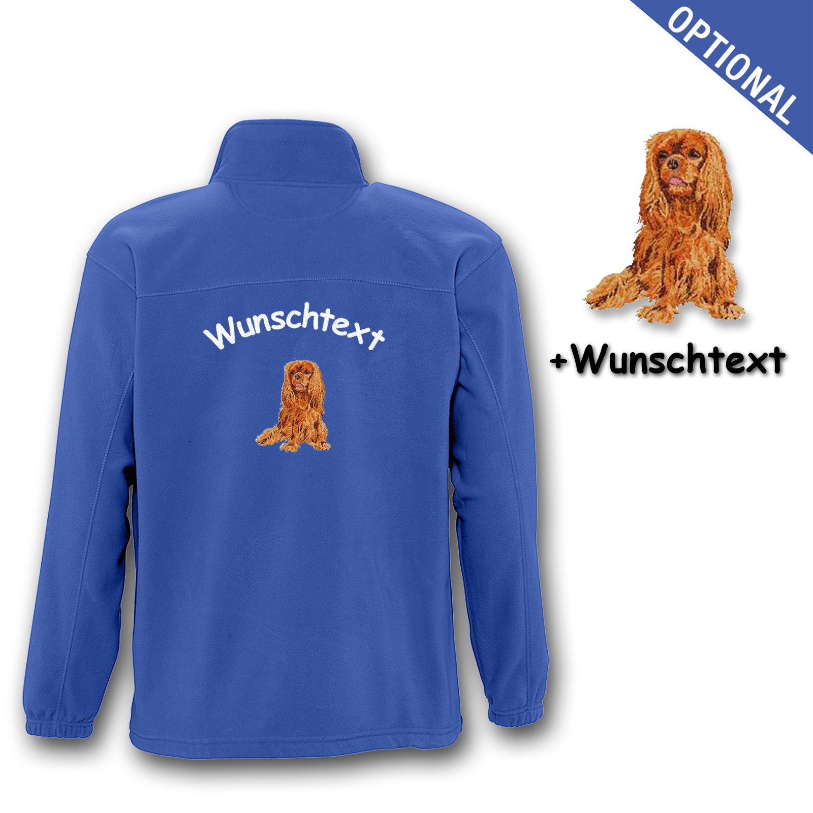 Fleecejacke Cavalier King Charles Spaniel – Bild 19