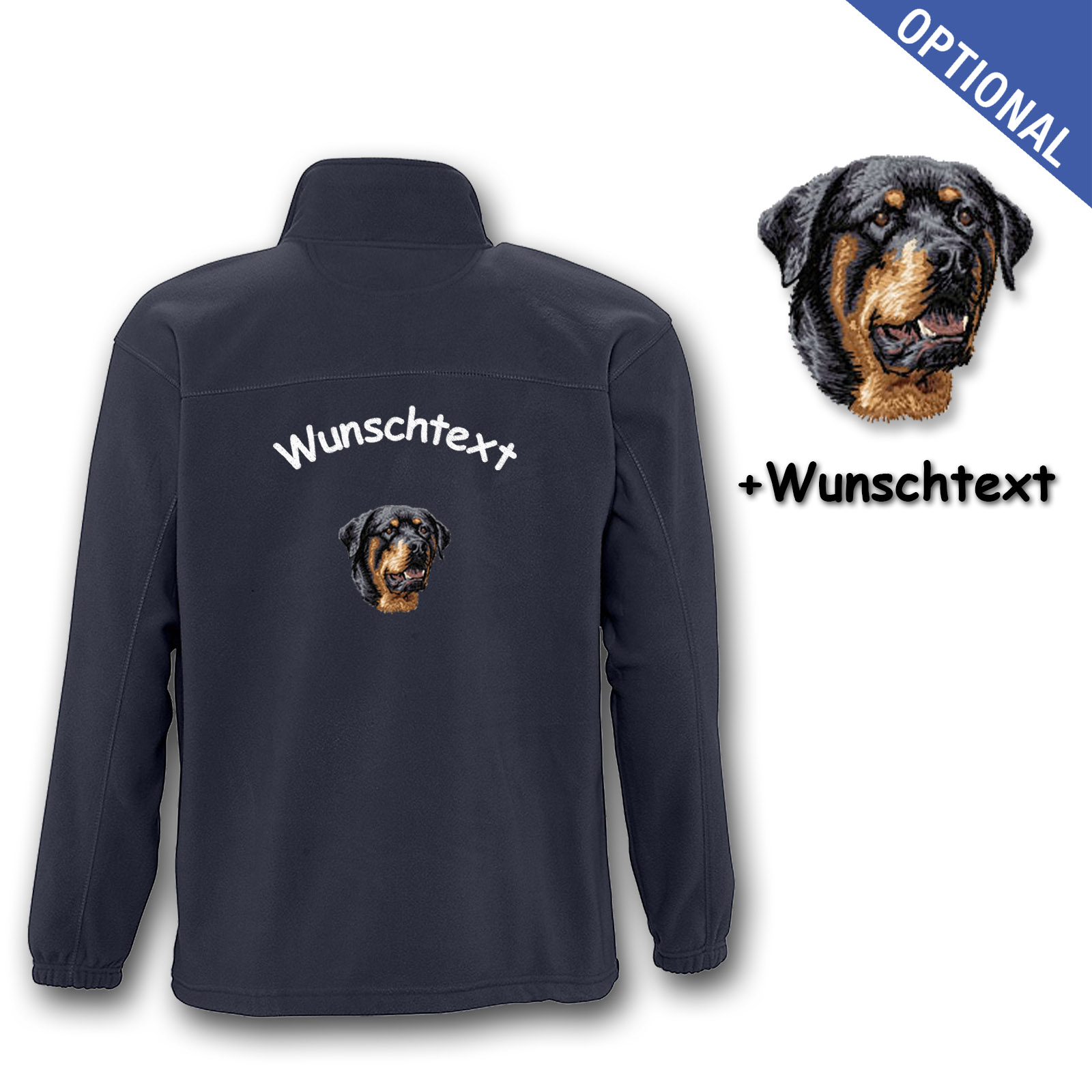 Kinder-Fleecejacke Rottweiler – Bild 7