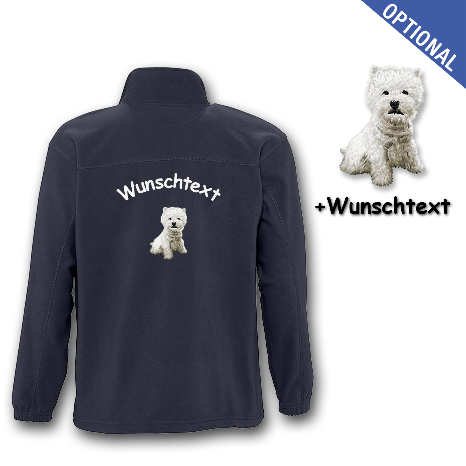 Kinder-Fleecejacke West Highland White Terrier – Bild 7