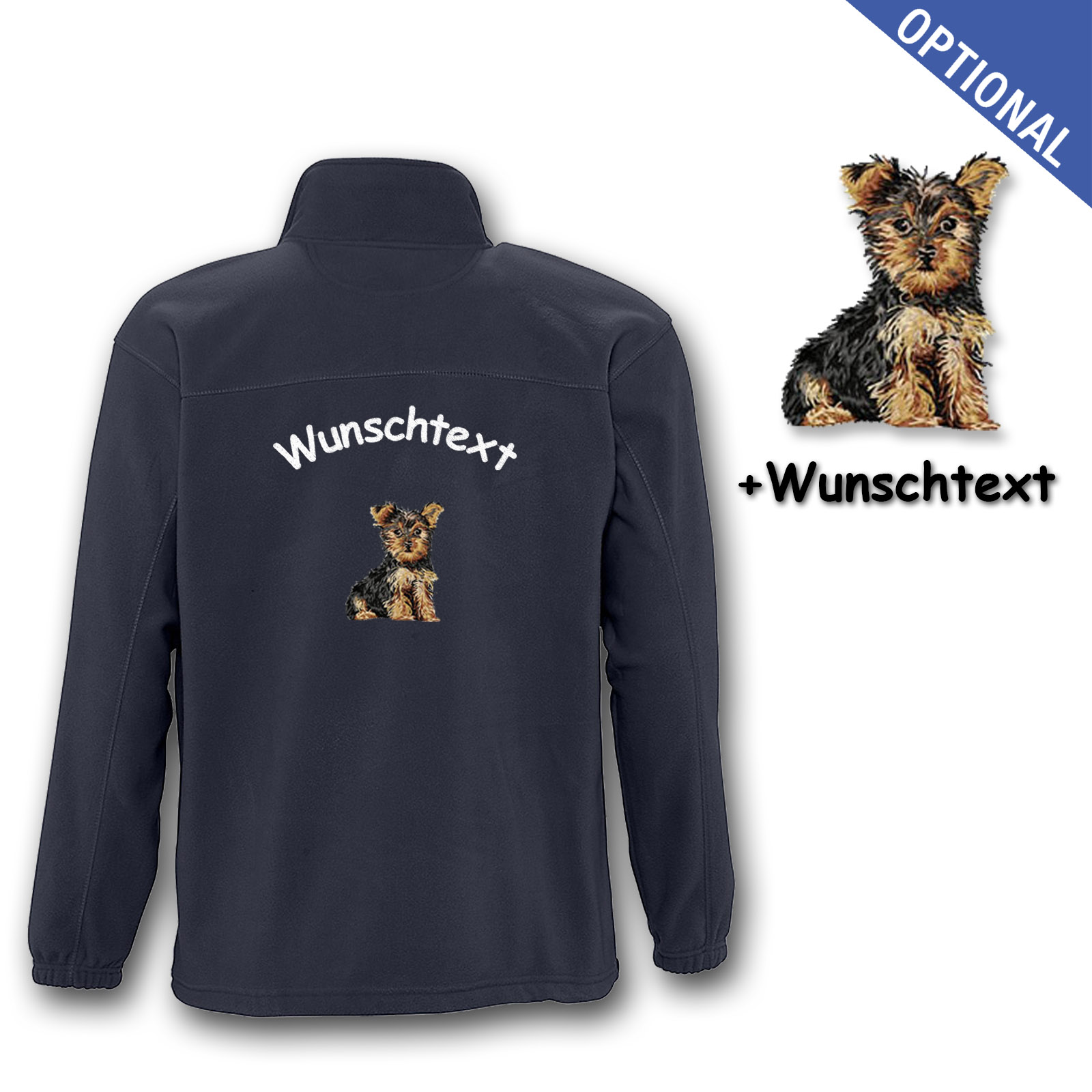 Kinder-Fleecejacke Yorkshire Terrier – Bild 7
