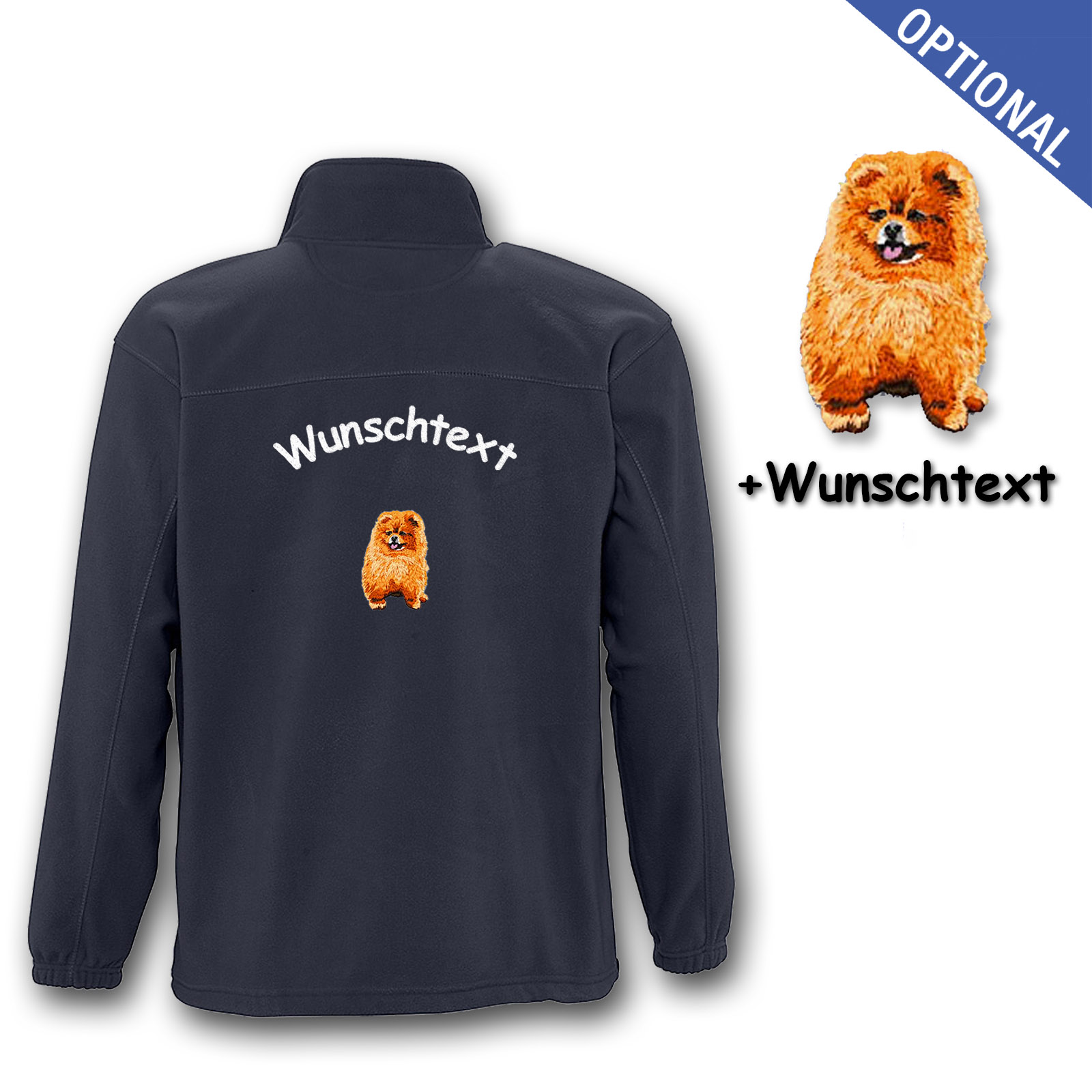 Kinder-Fleecejacke Zwergspitz – Bild 7
