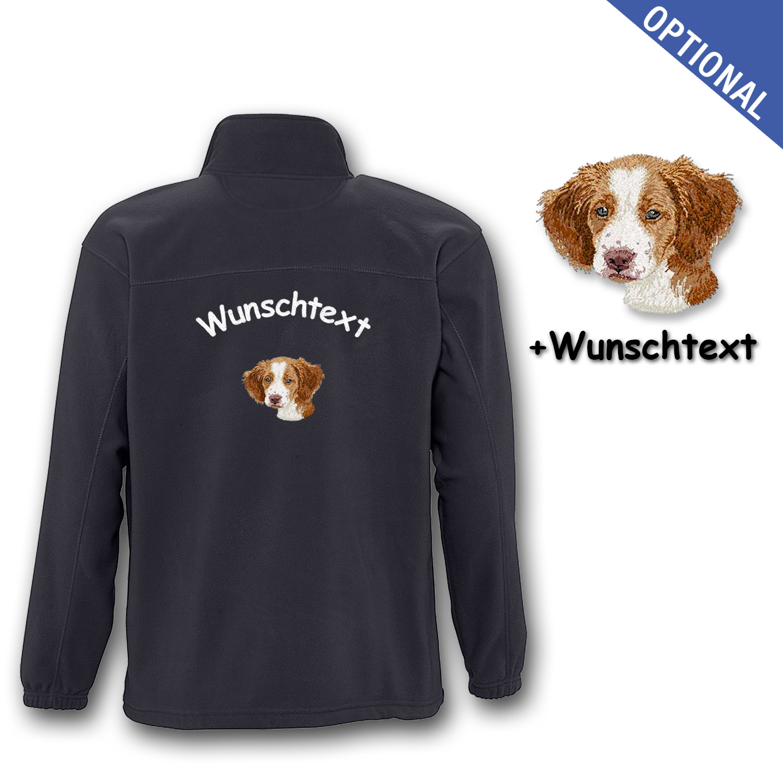Kinder-Fleecejacke Brittany Spaniel – Bild 7