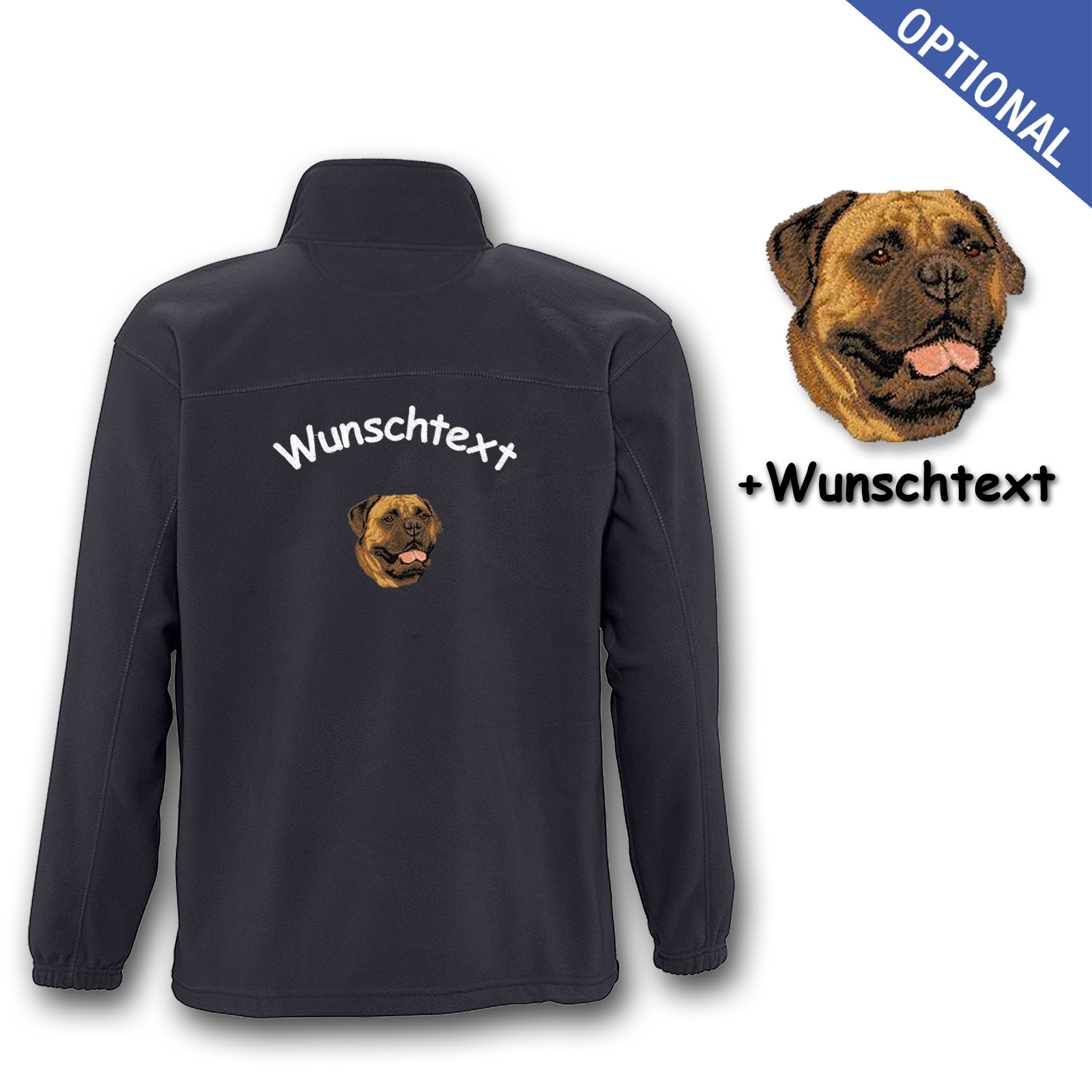 Kinder-Fleecejacke Bullmastiff – Bild 7