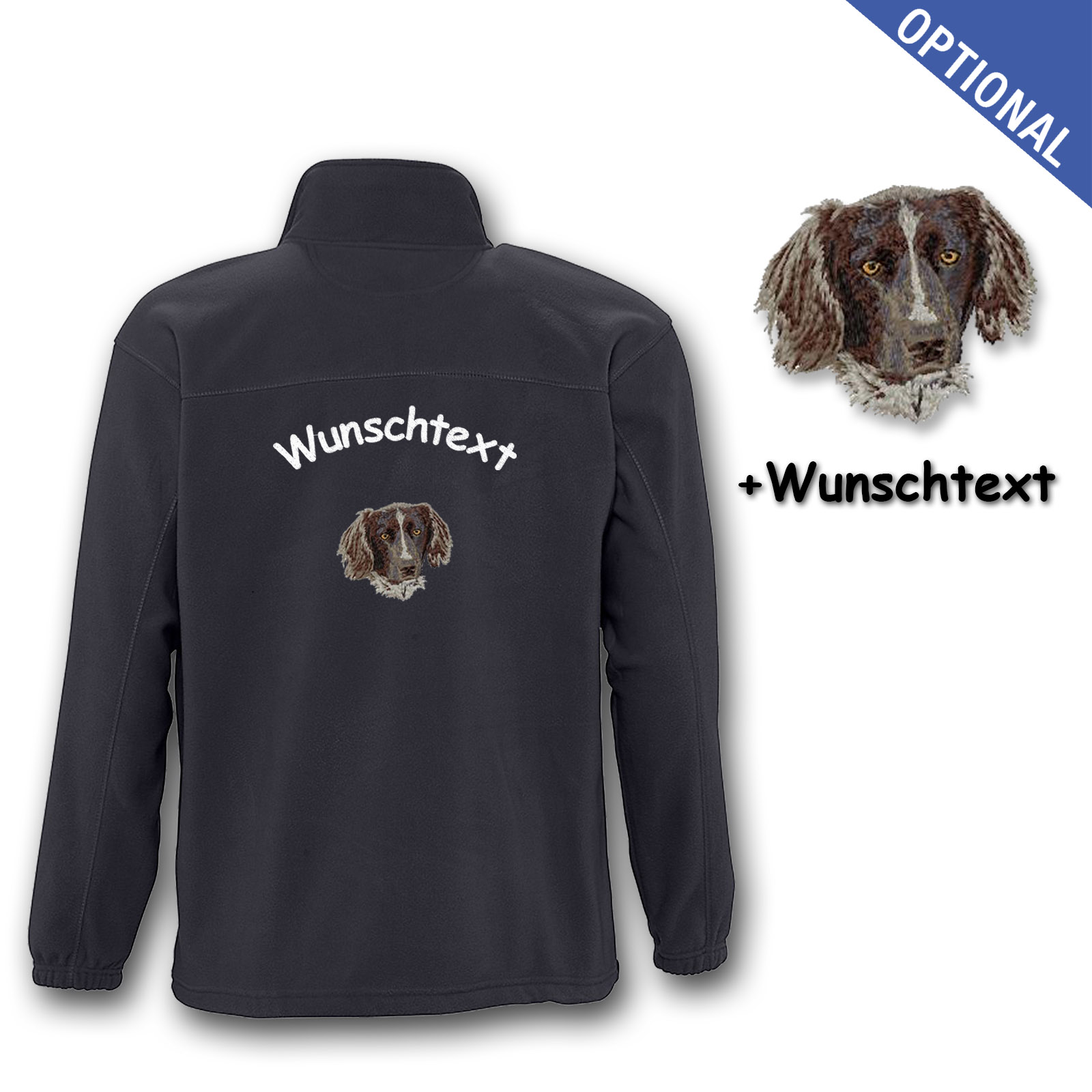 Kinder-Fleecejacke Kleiner Münsterländer – Bild 7