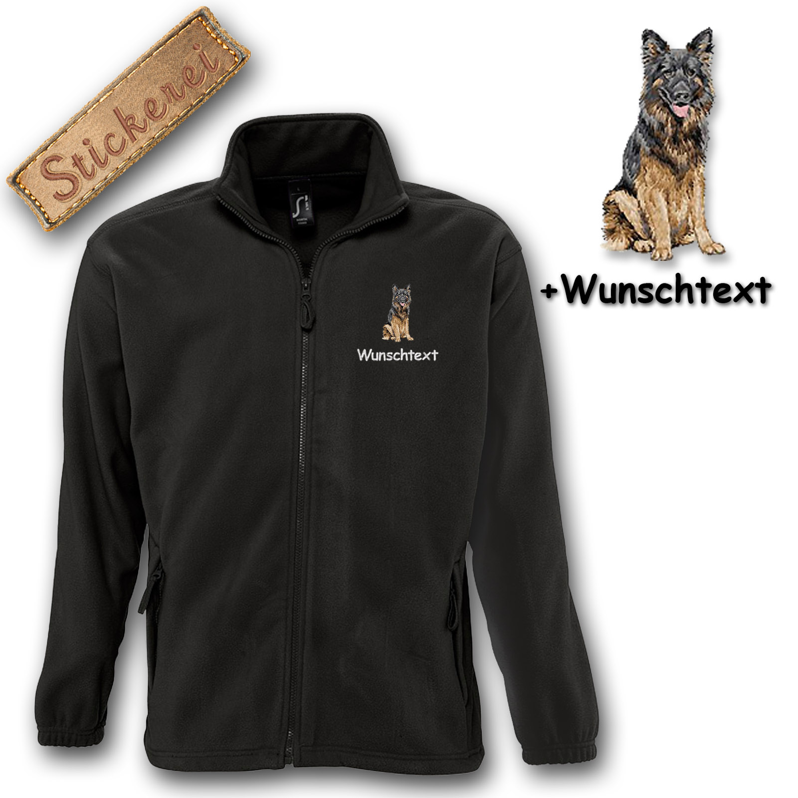 Fleecejacke Schäferhund – Bild 17