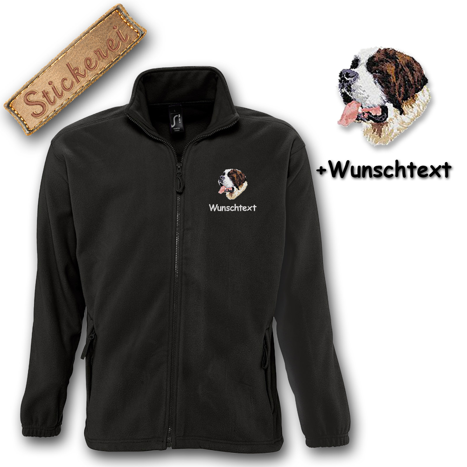Fleecejacke Bernhardiner – Bild 3