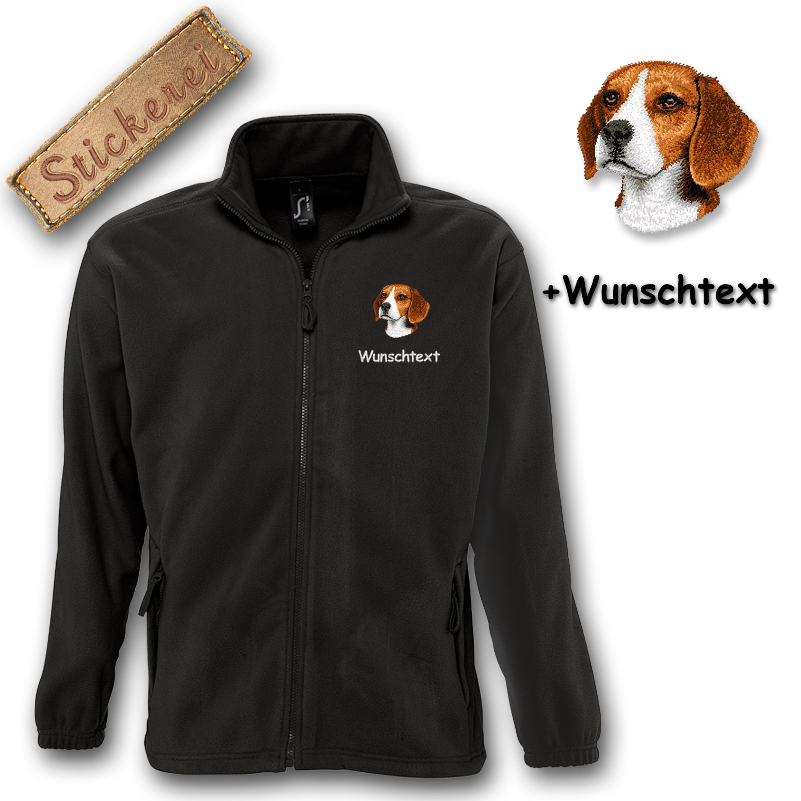 Kinder-Fleecejacke Beagle – Bild 2