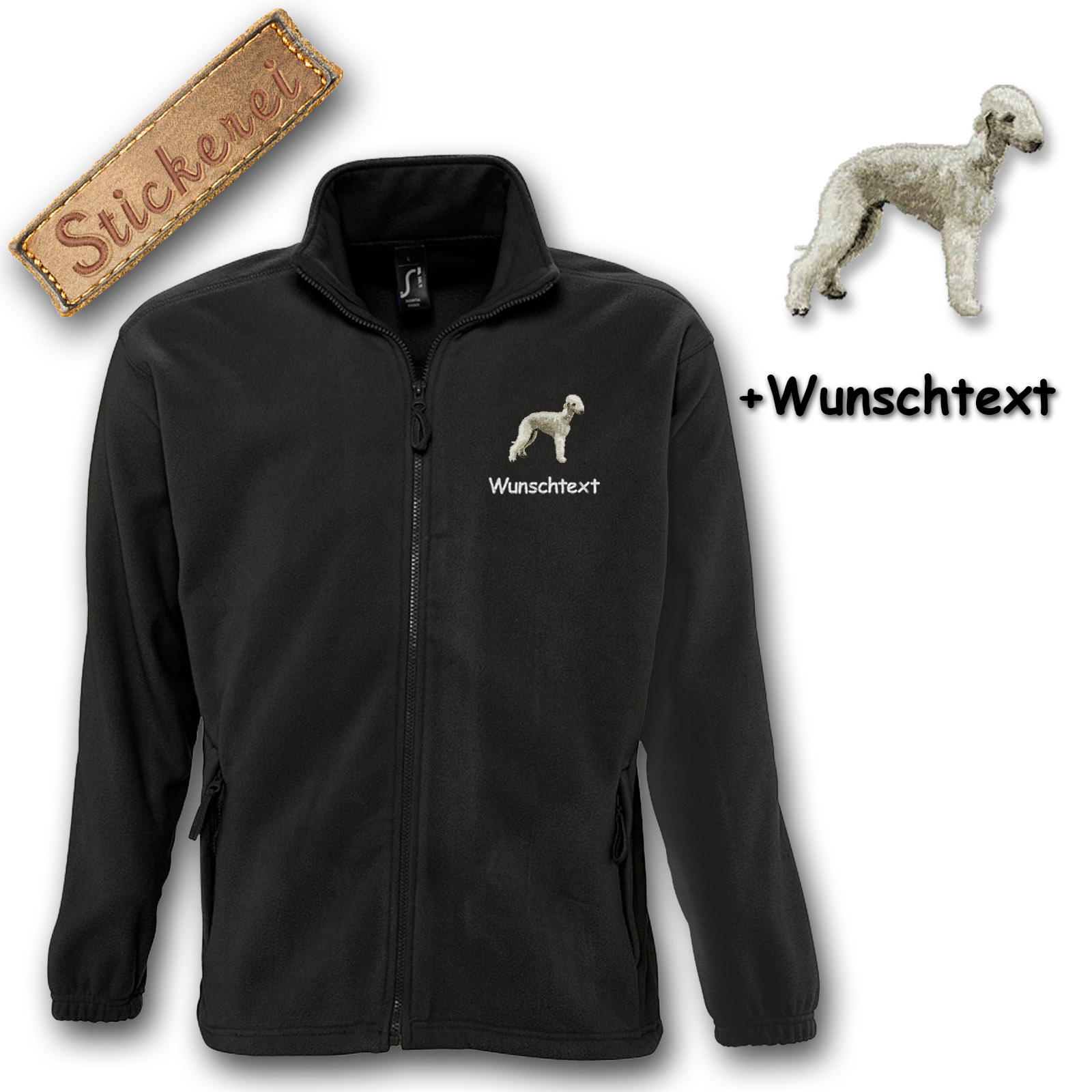 Kinder-Fleecejacke Bedlington – Bild 2