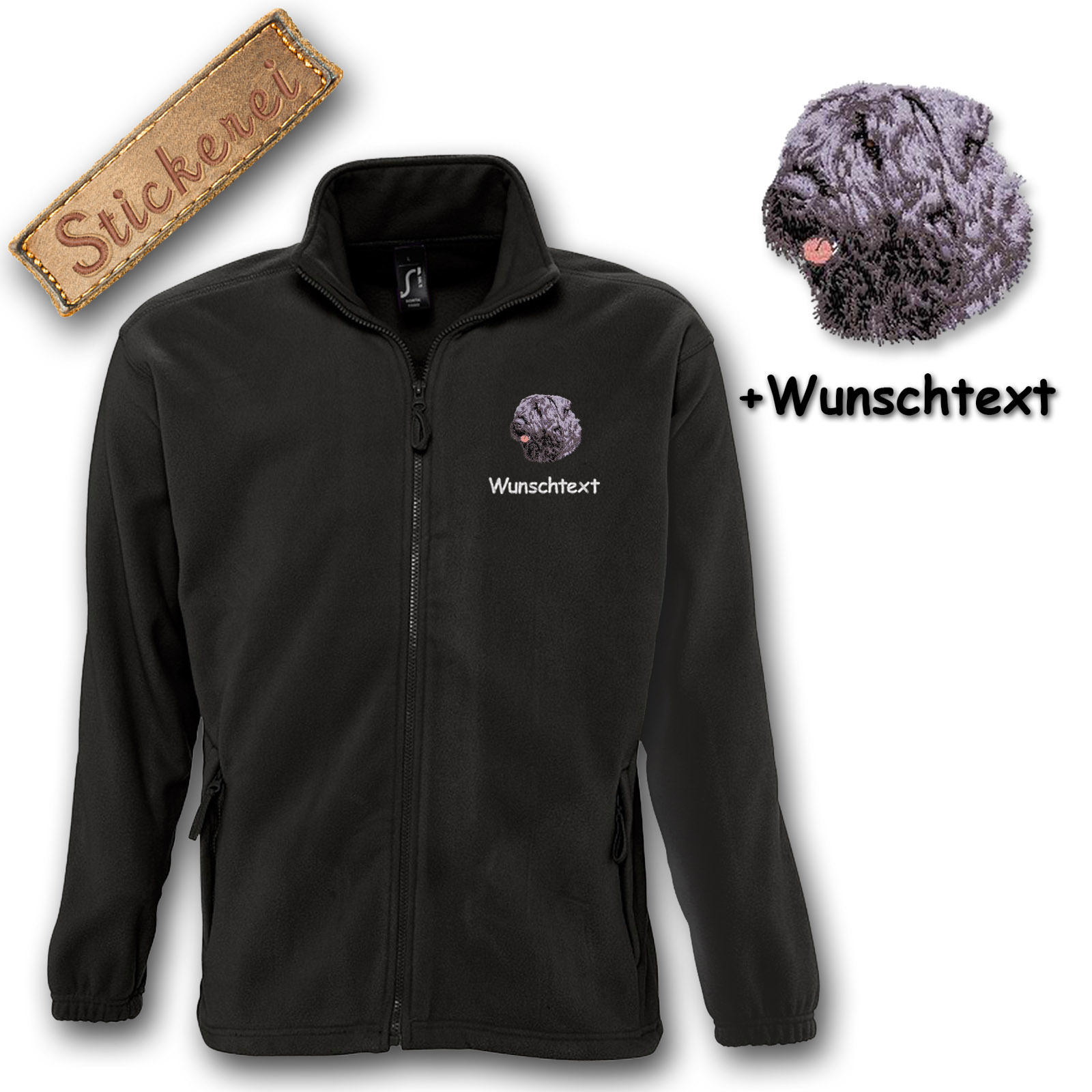 Kinder-Fleecejacke Bouvier des Flandres – Bild 3