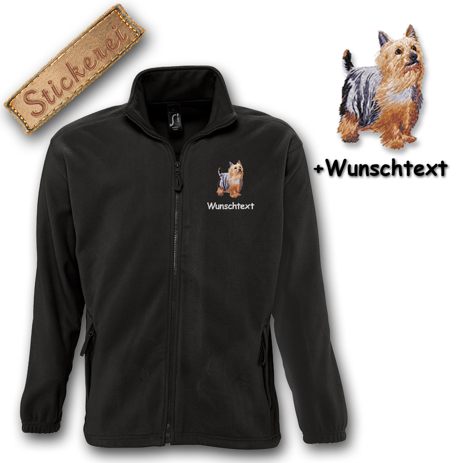 Fleecejacke Australian Silky Terrier – Bild 3