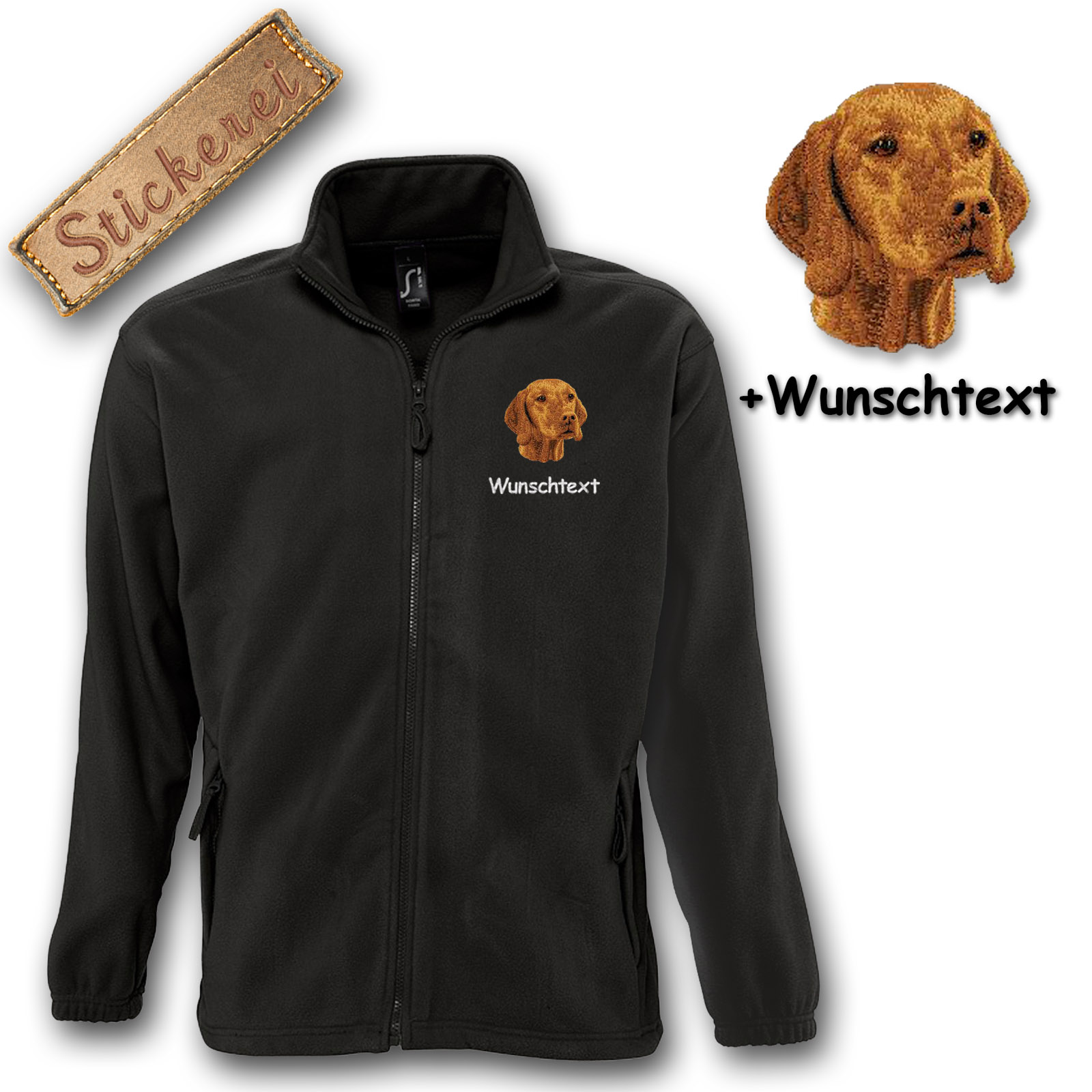 Kinder-Fleecejacke Magyar Vizsla – Bild 2