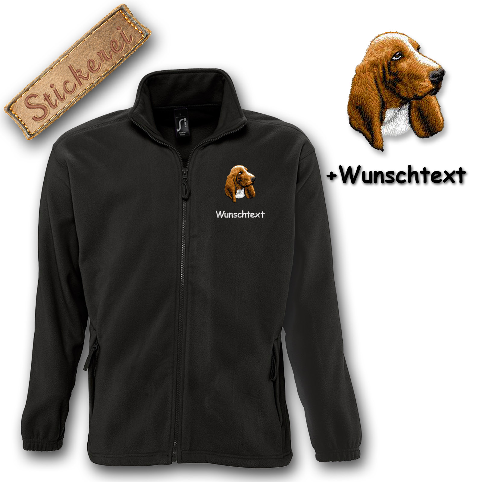 Fleecejacke Basset – Bild 3