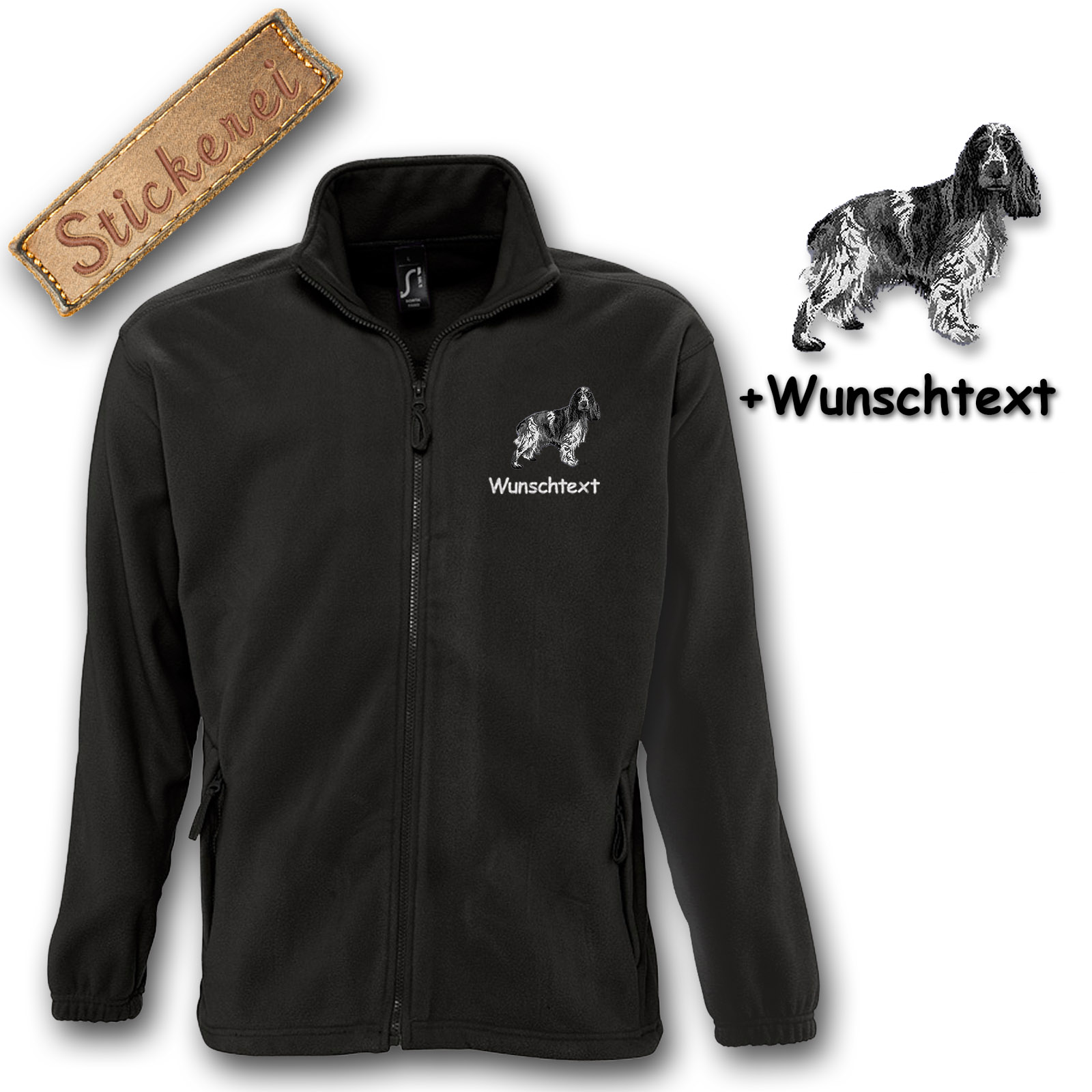 Fleecejacke English Cocker Spaniel – Bild 2