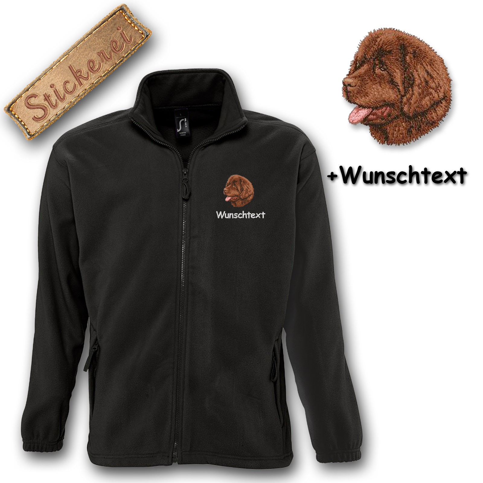 Fleecejacke Neufundländer – Bild 2