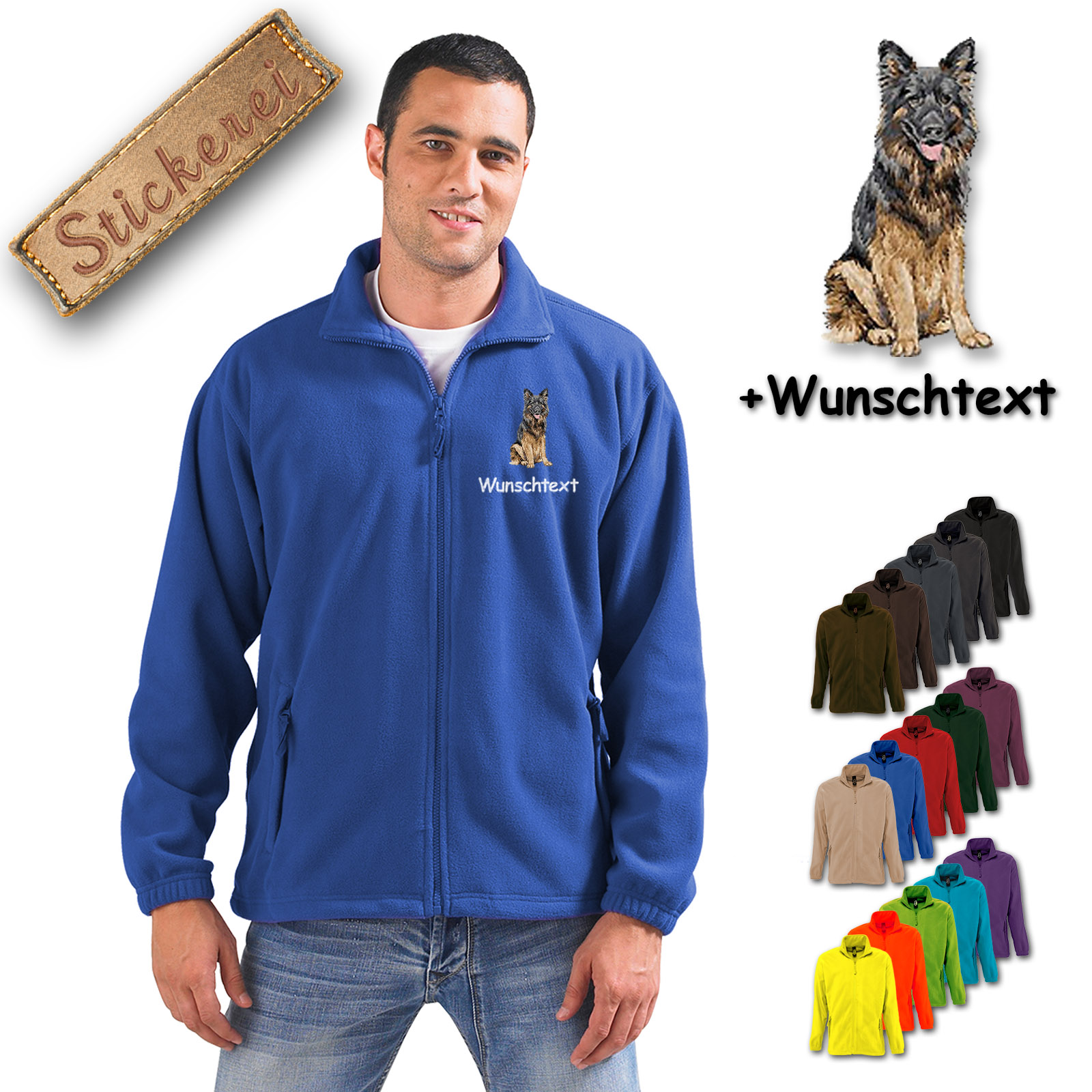 Fleecejacke Schäferhund