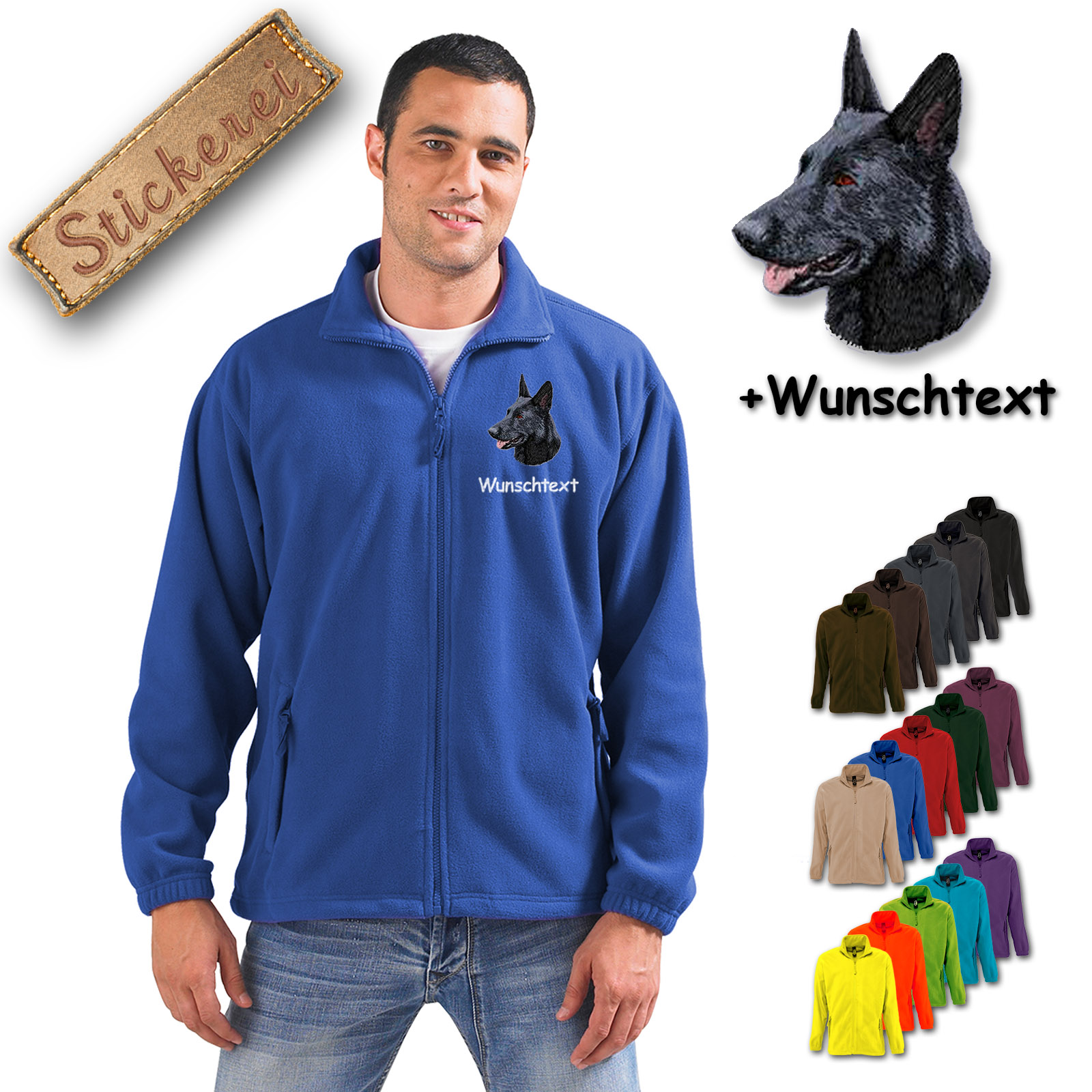 Fleecejacke Schäferhund