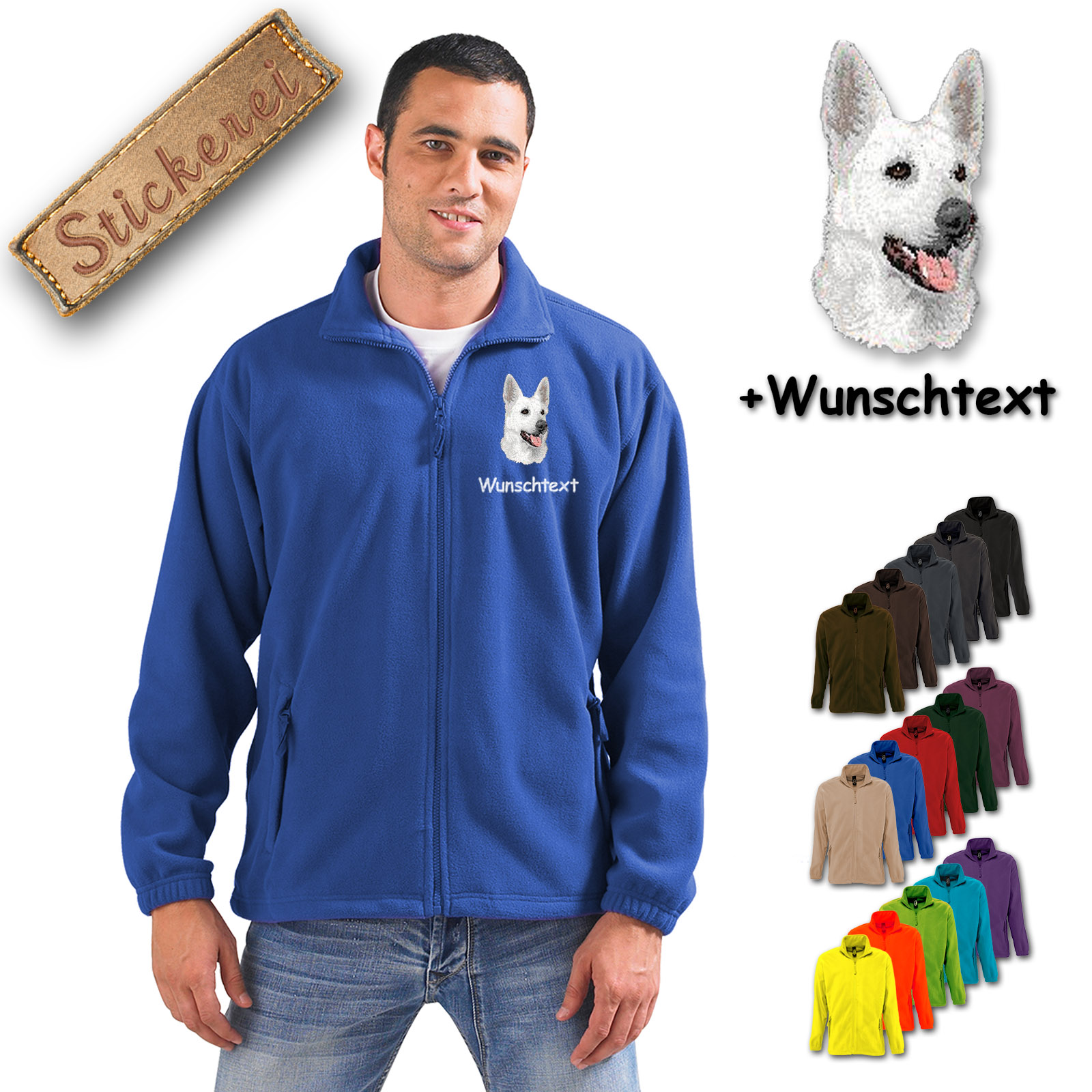 Fleecejacke Schäferhund