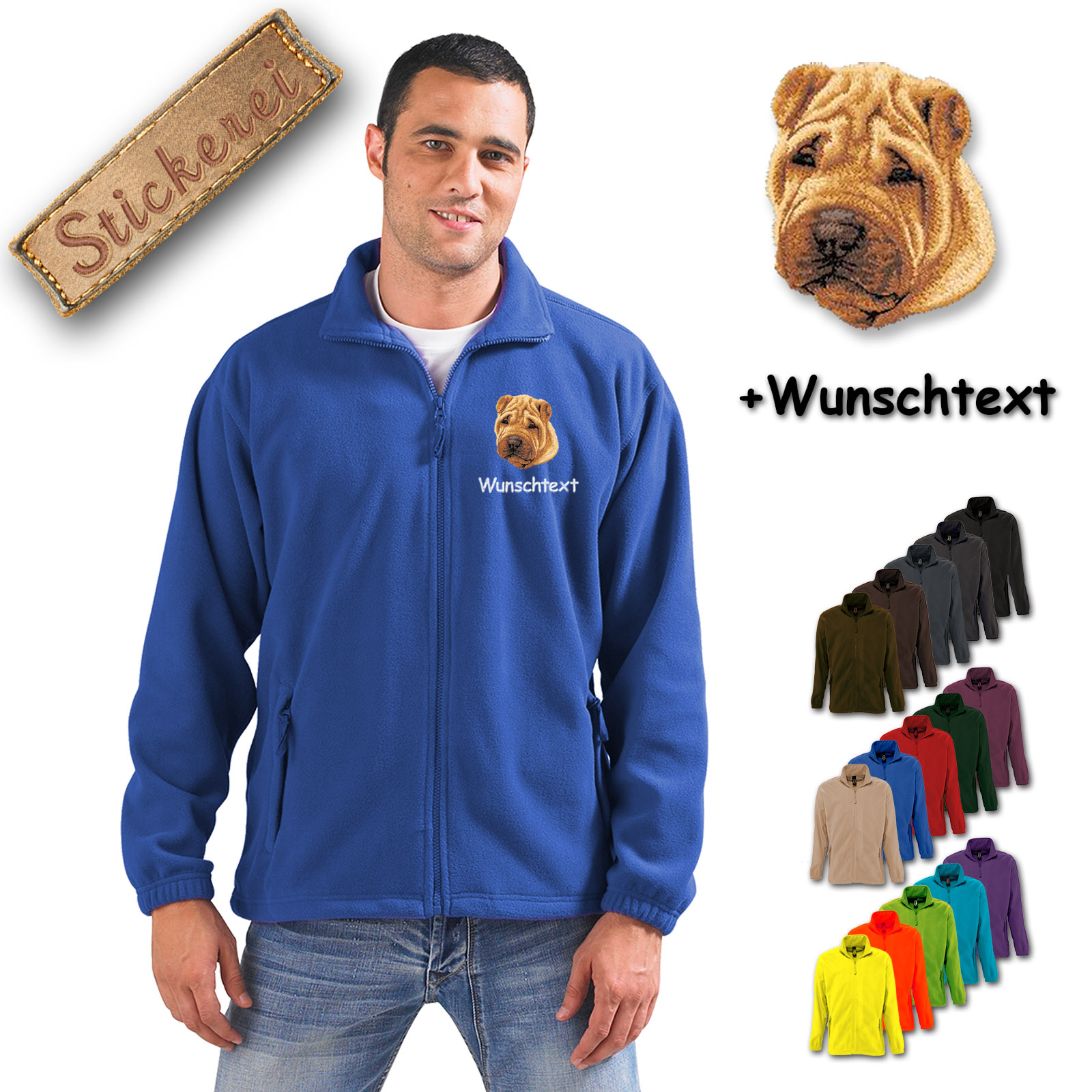 Fleecejacke Shar-Pei