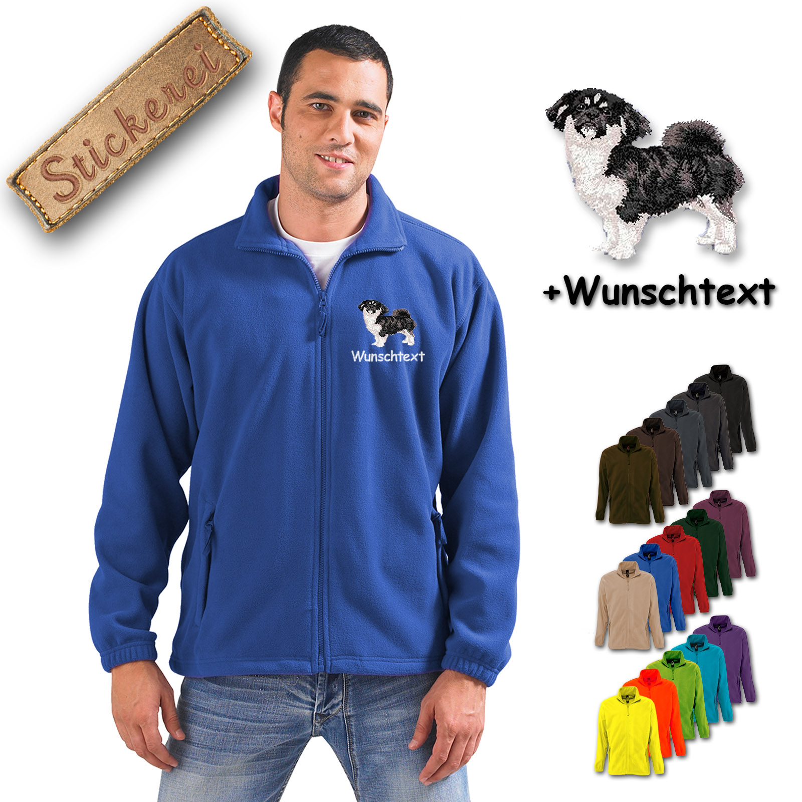 Fleecejacke Tibet Spaniel
