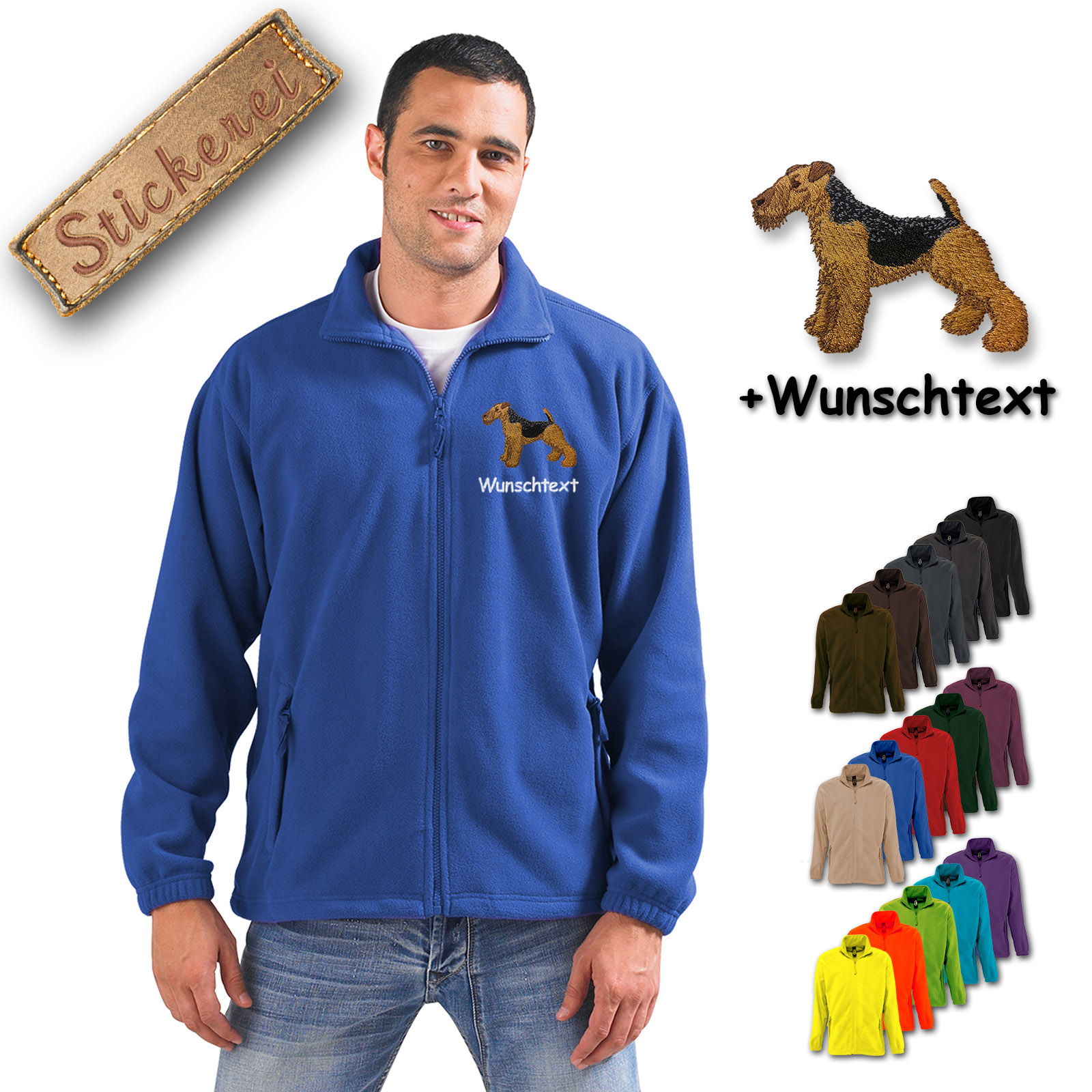 Fleecejacke Welsh Terrier
