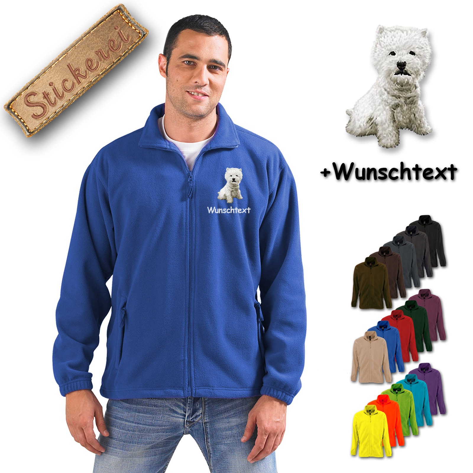 Fleecejacke West Highland White Terrier