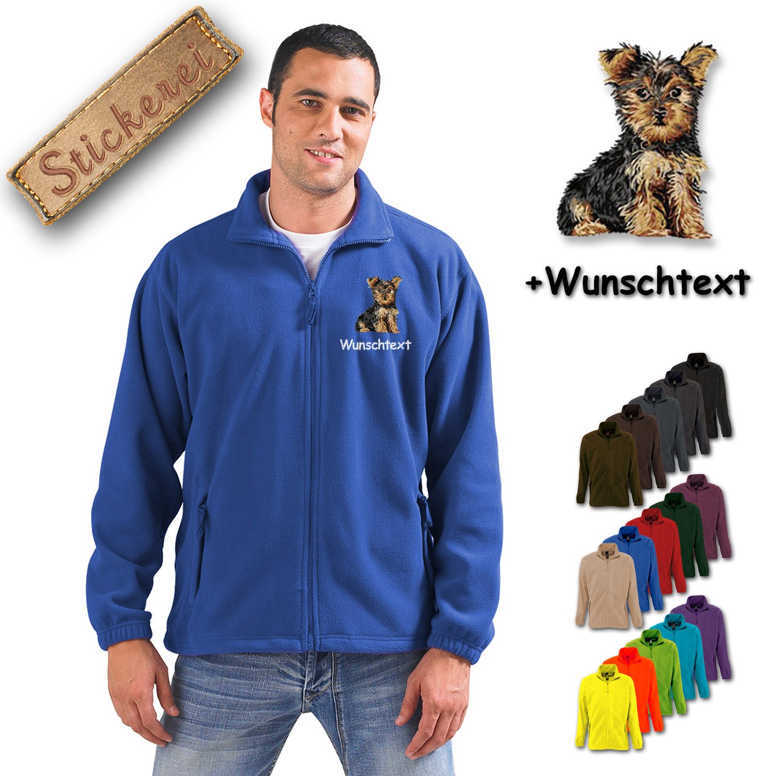 Fleecejacke Yorkshire Terrier
