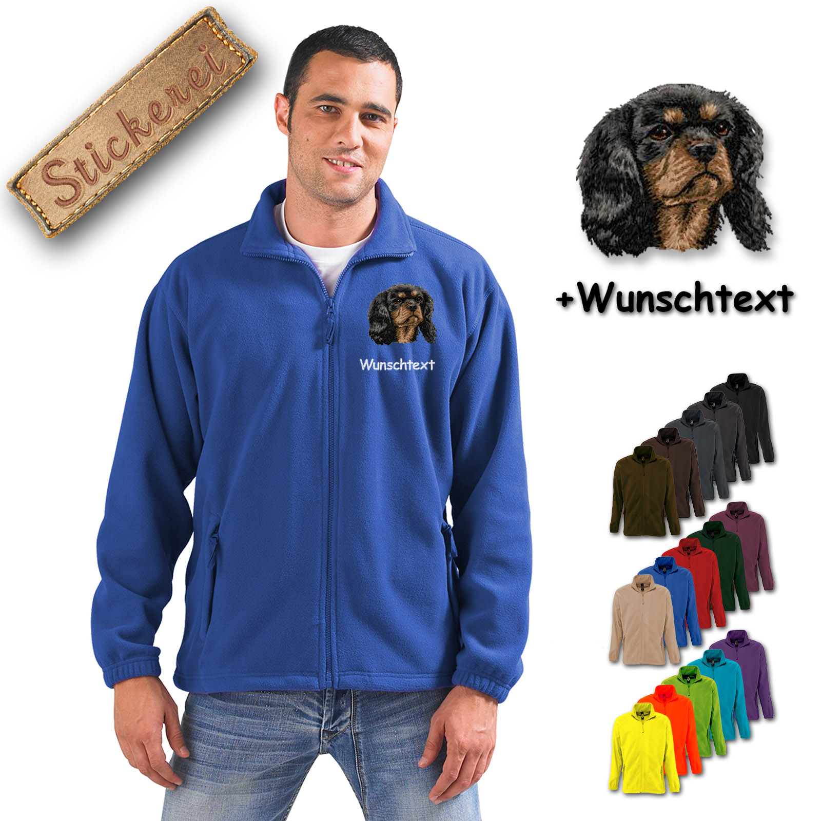 Fleecejacke Cavalier King Charles Spaniel