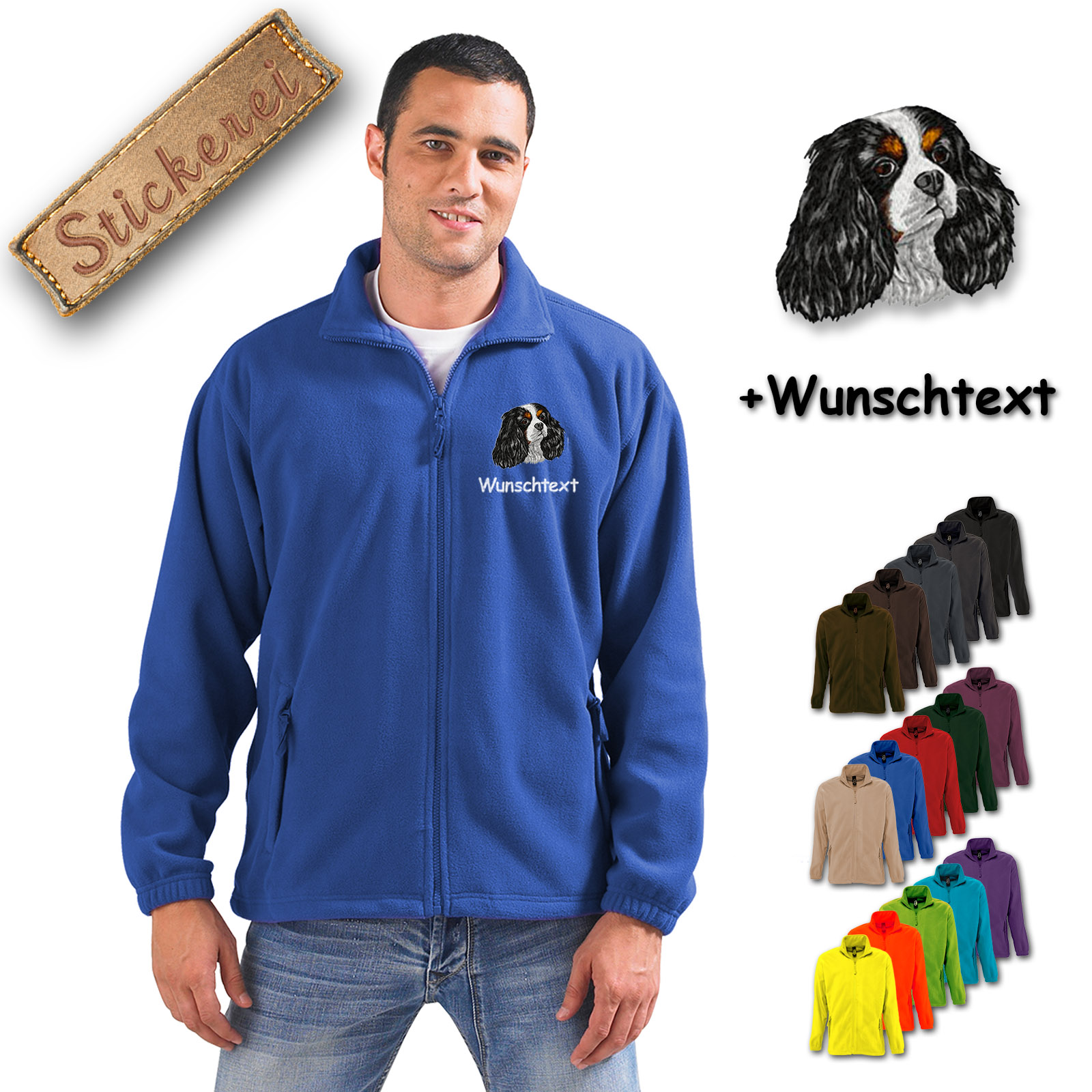 Fleecejacke Cavalier King Charles Spaniel