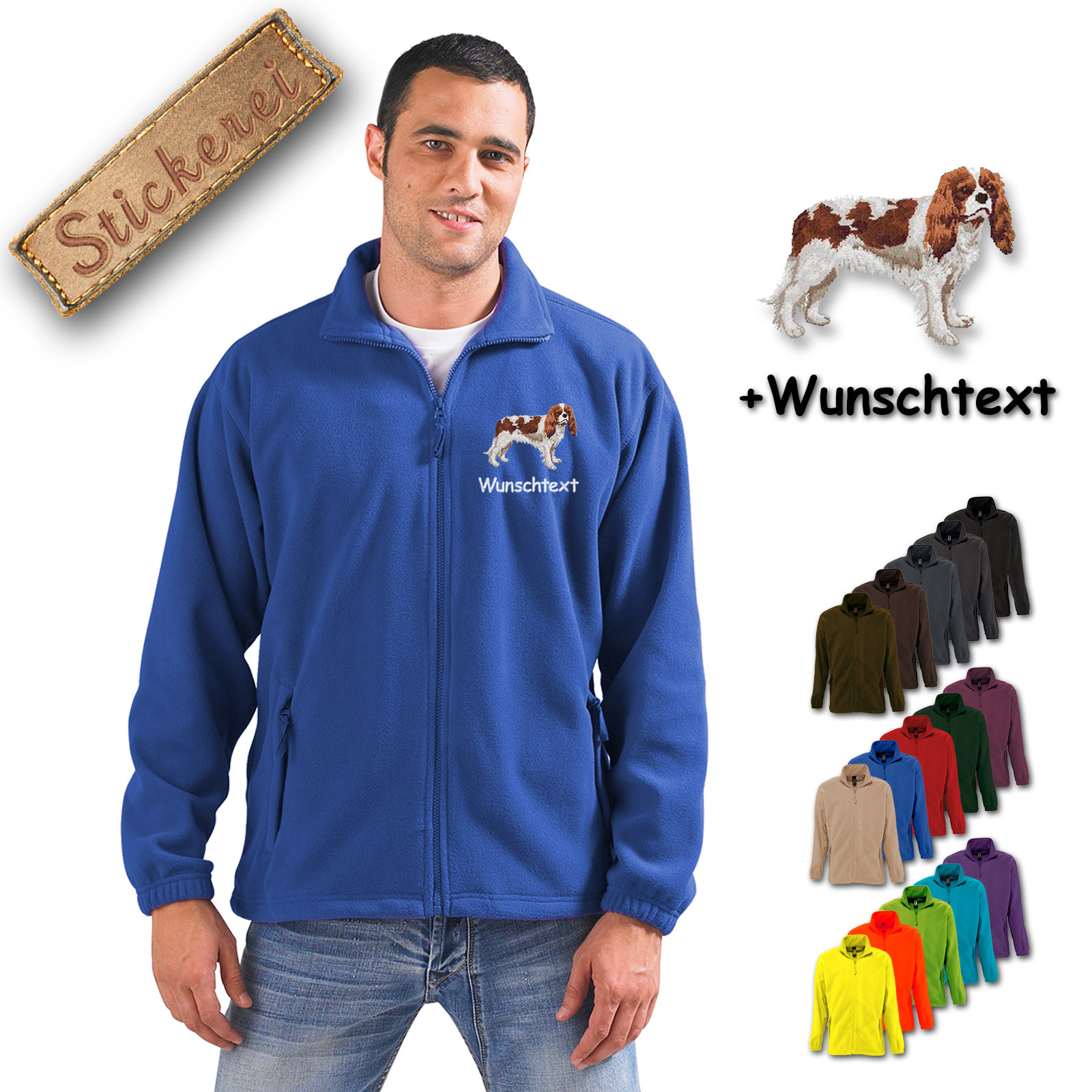Fleecejacke Cavalier King Charles Spaniel
