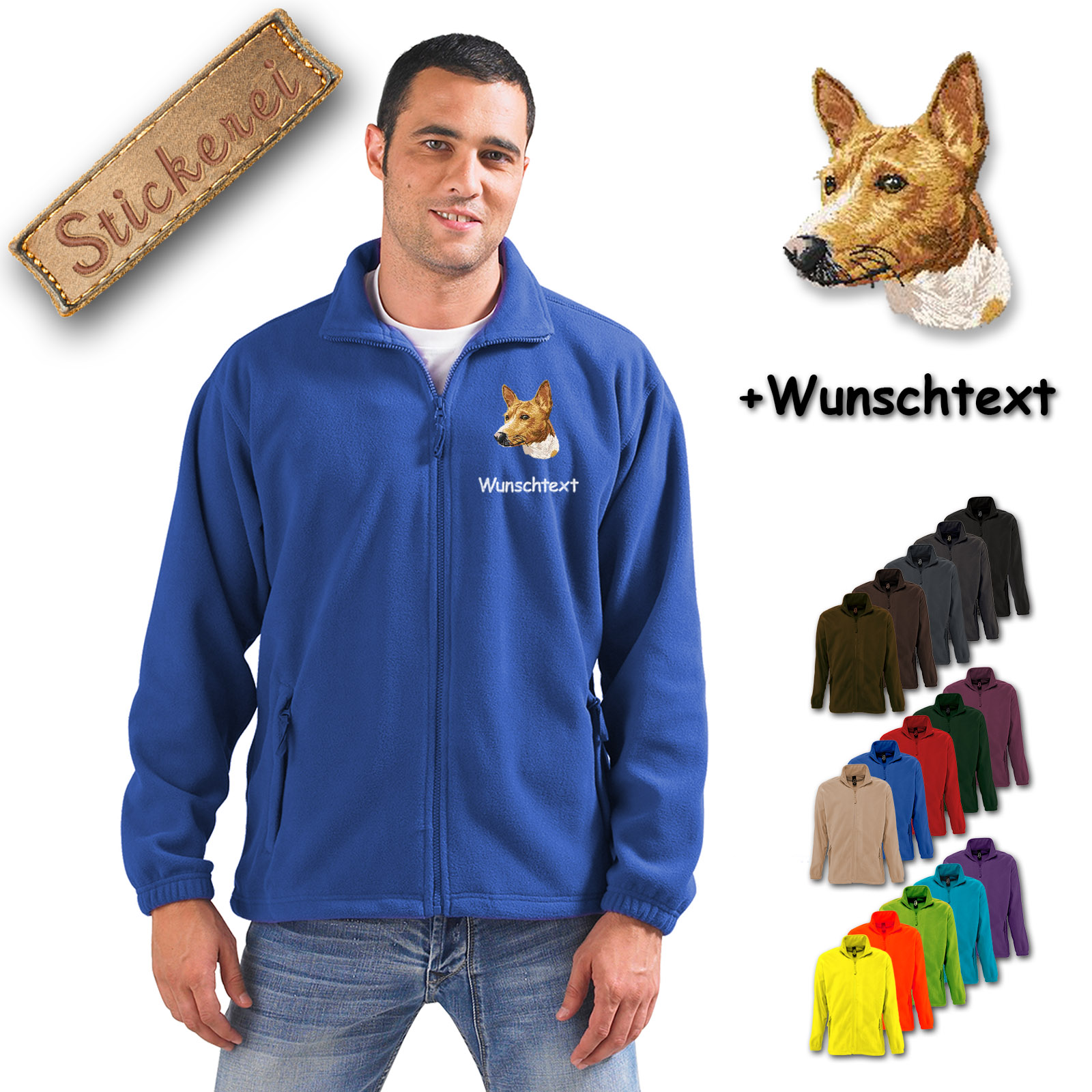 Fleecejacke Basenji